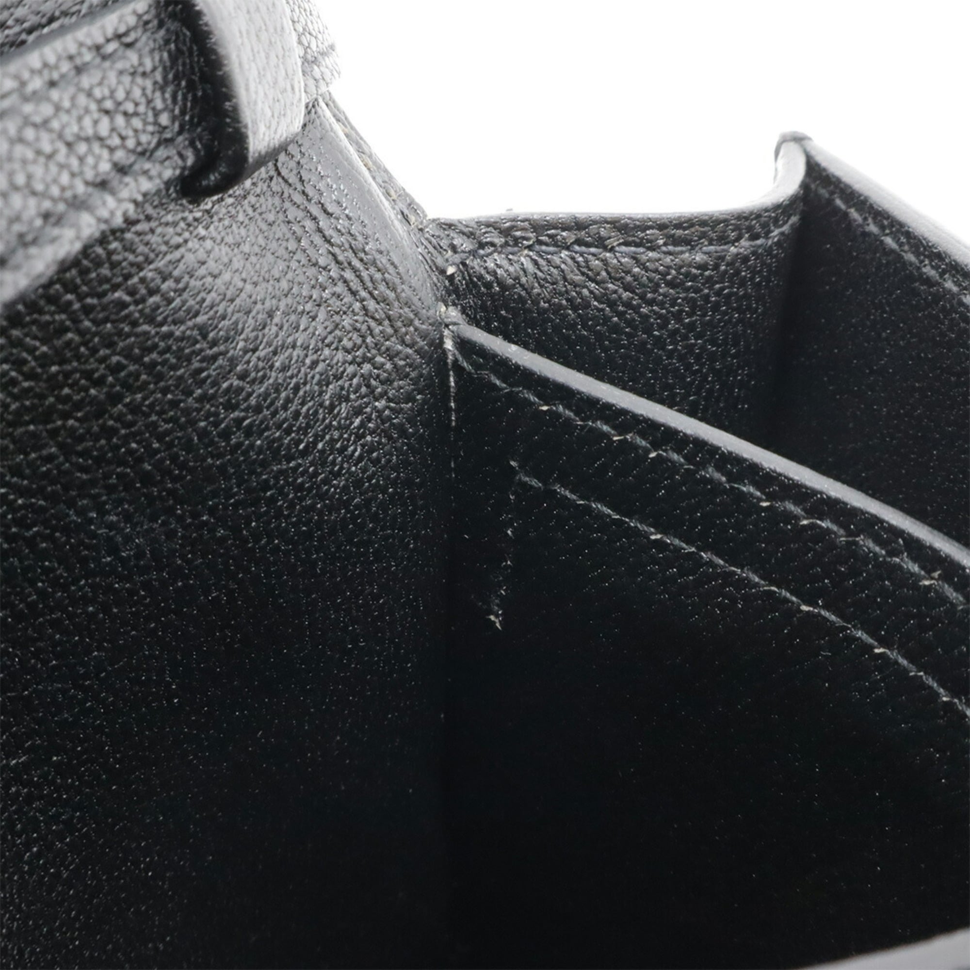 Hermes Black Leather Clutch Bag Pochette Shoulder Bag (Pre-Owned)