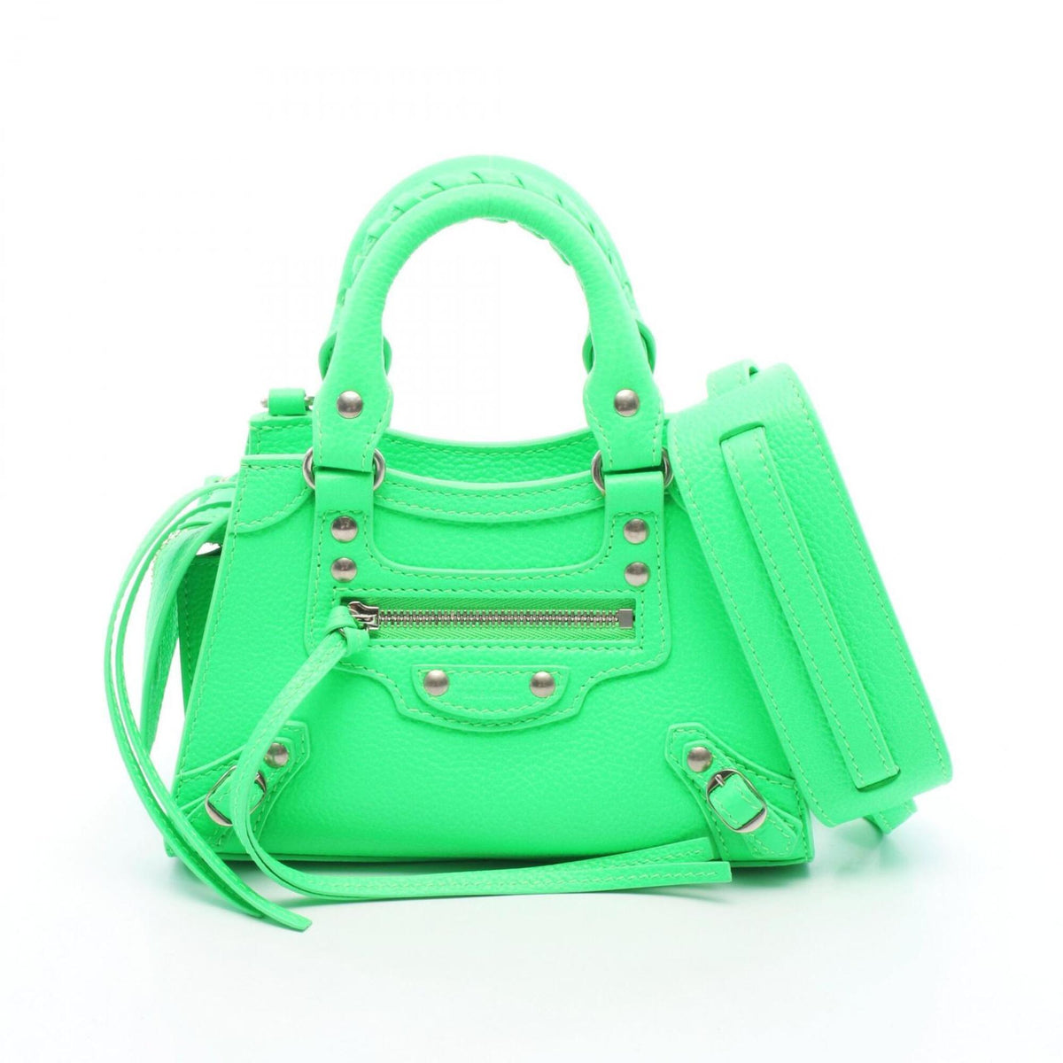 Balenciaga Green Leather Handbag (Pre-Owned)