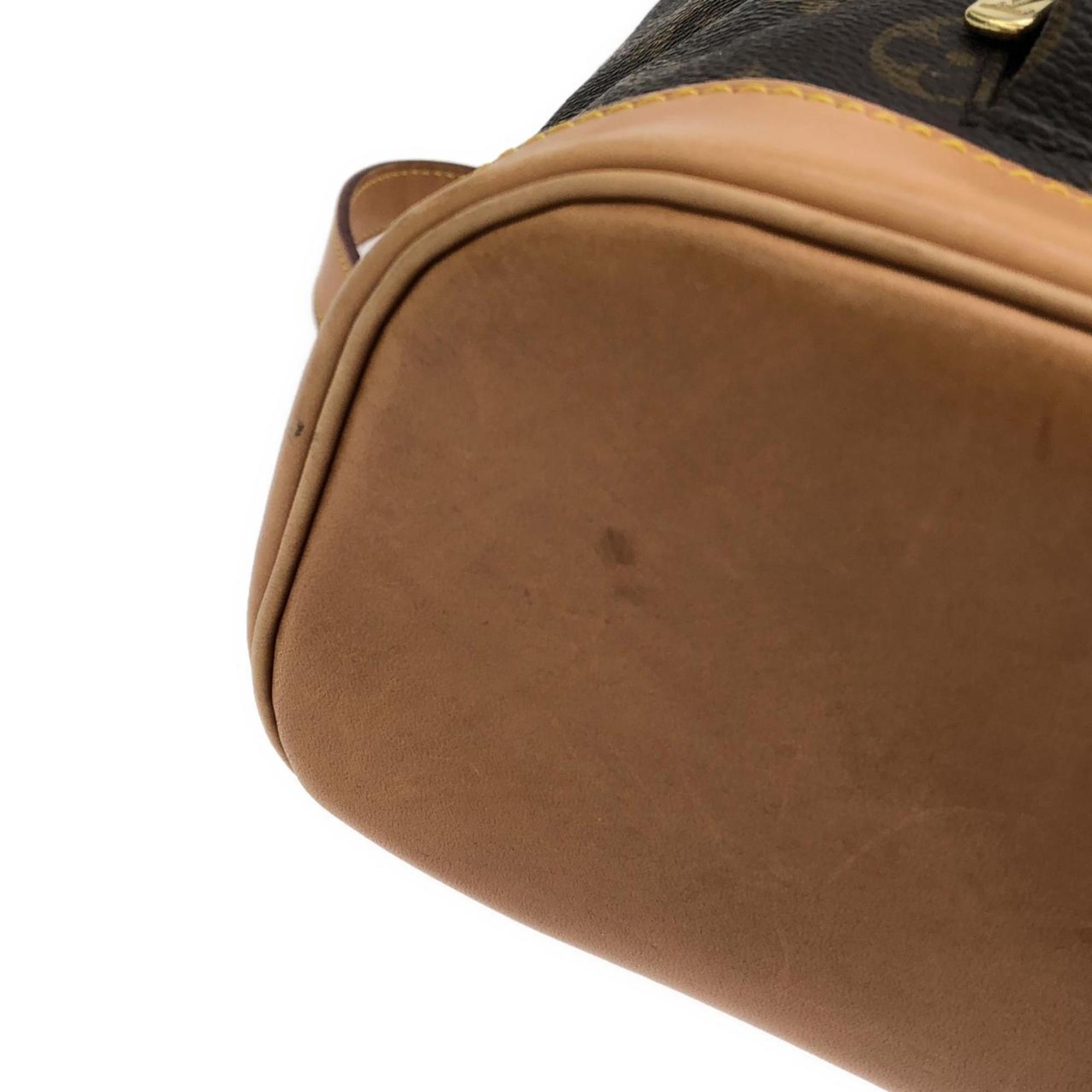 Louis Vuitton Marron Coated Canvas Backpack (Pre-Owned)