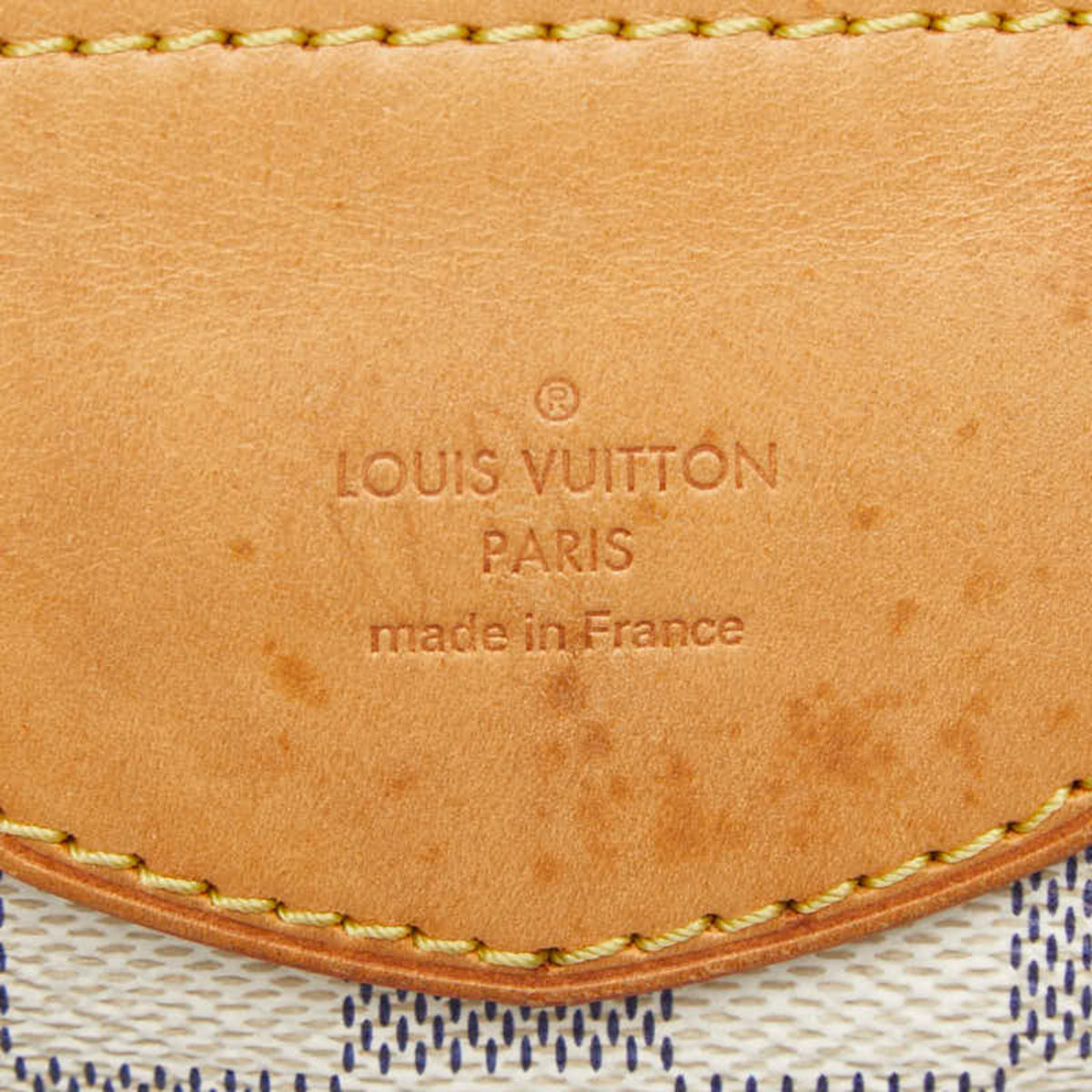 Louis Vuitton Ivory White Pvc Leather Handbag Tote Bag (Pre-Owned)
