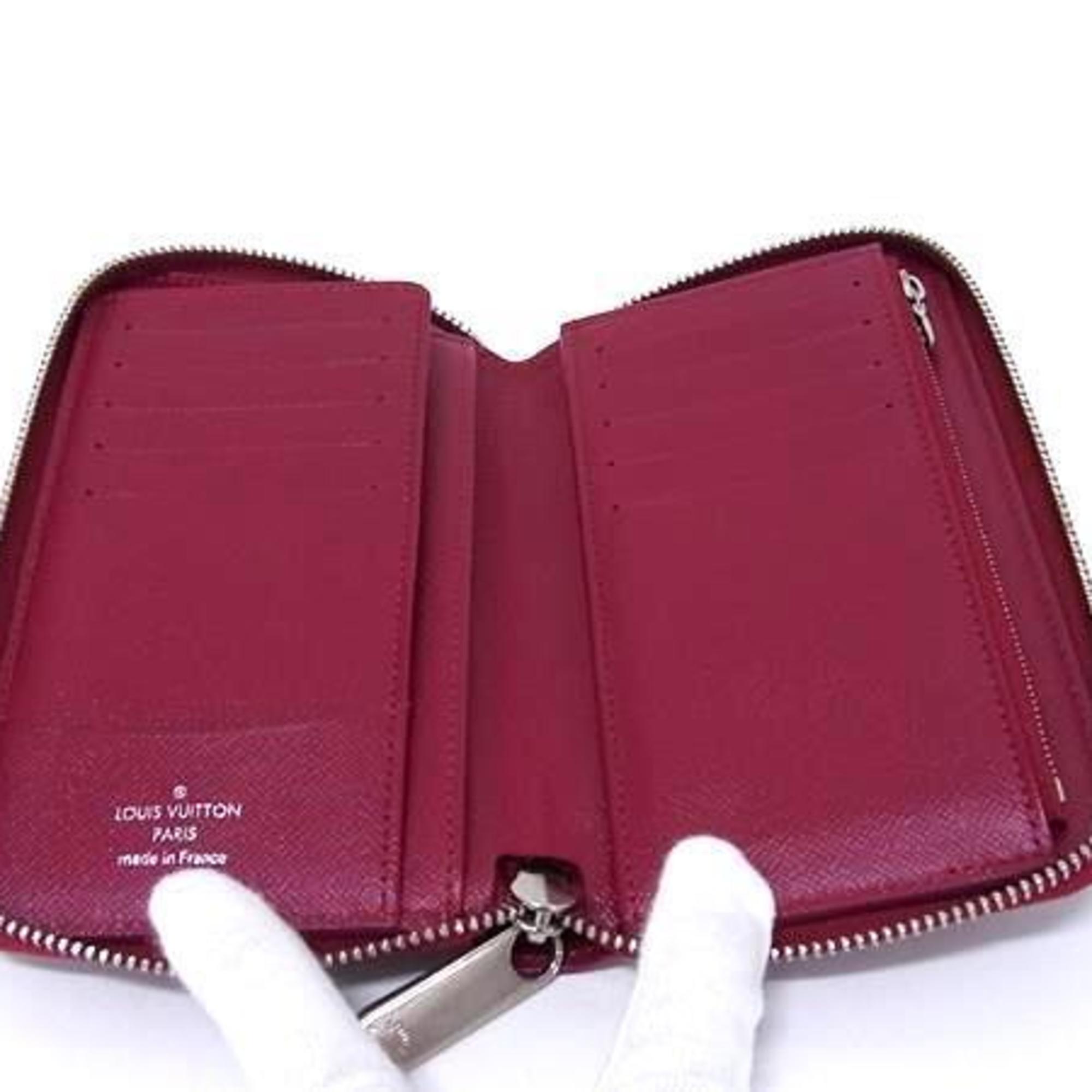 Louis Vuitton Fuchsia Red Color Epi Leather Card Wallet (Pre-Owned)