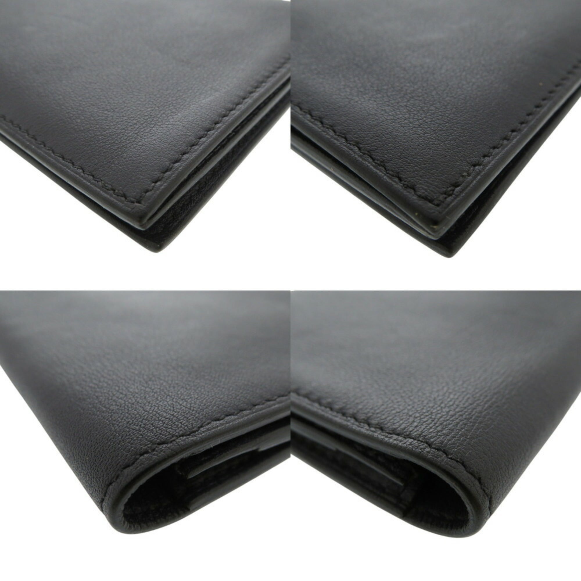 Hermes Blue Indigo Swift Leather Long Wallet (Bi-Fold) (Pre-Owned)