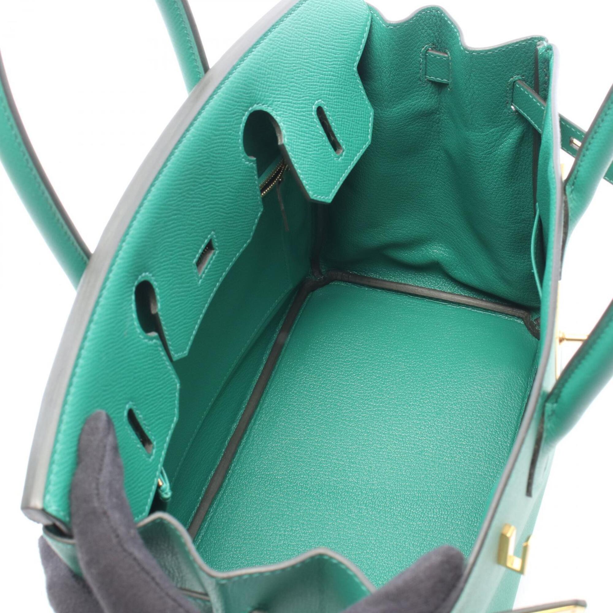 Hermes Green Epsom Leather Handbag (Pre-Owned)