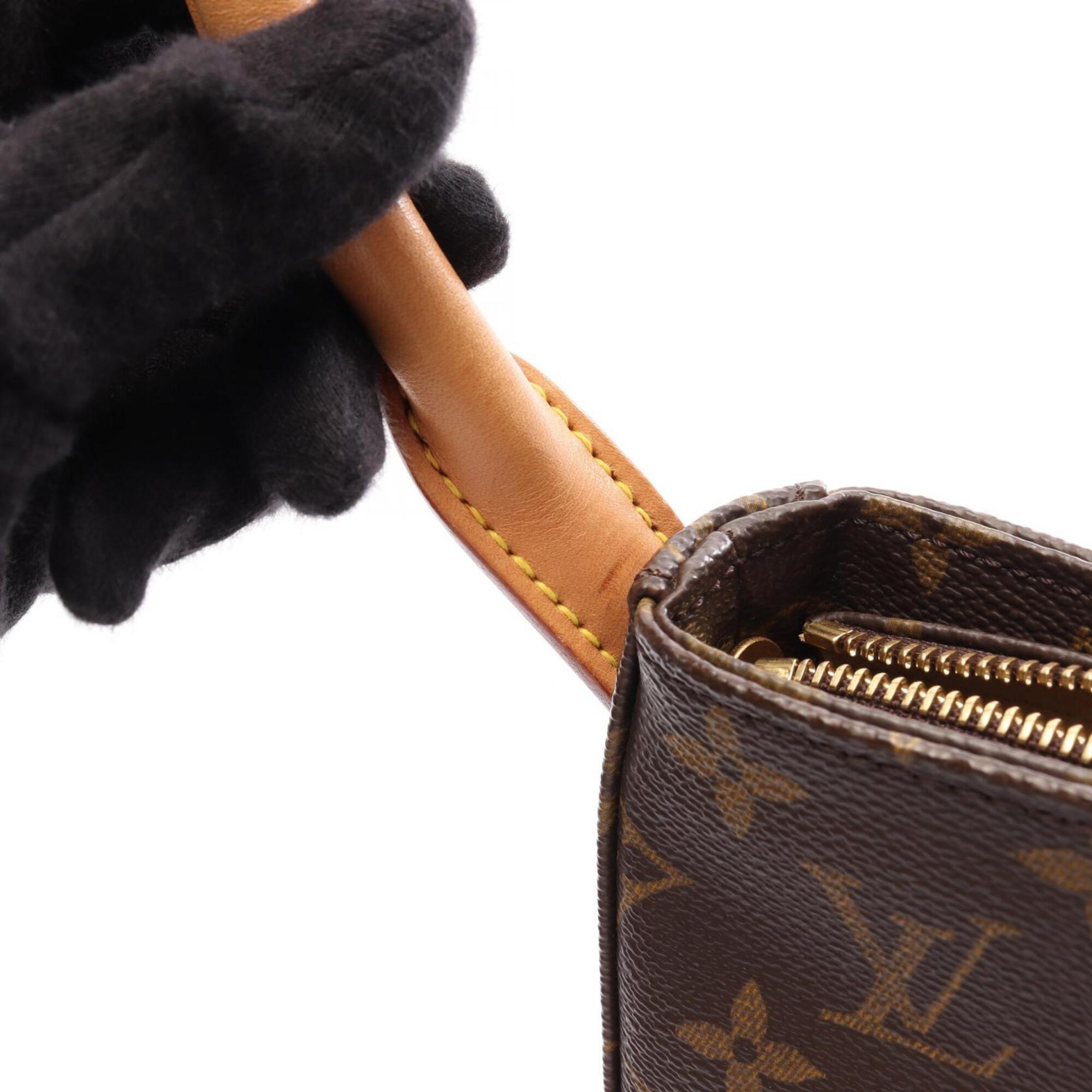 Louis Vuitton Brown Pvc Leather Handbag Shoulder Bag (Pre-Owned)