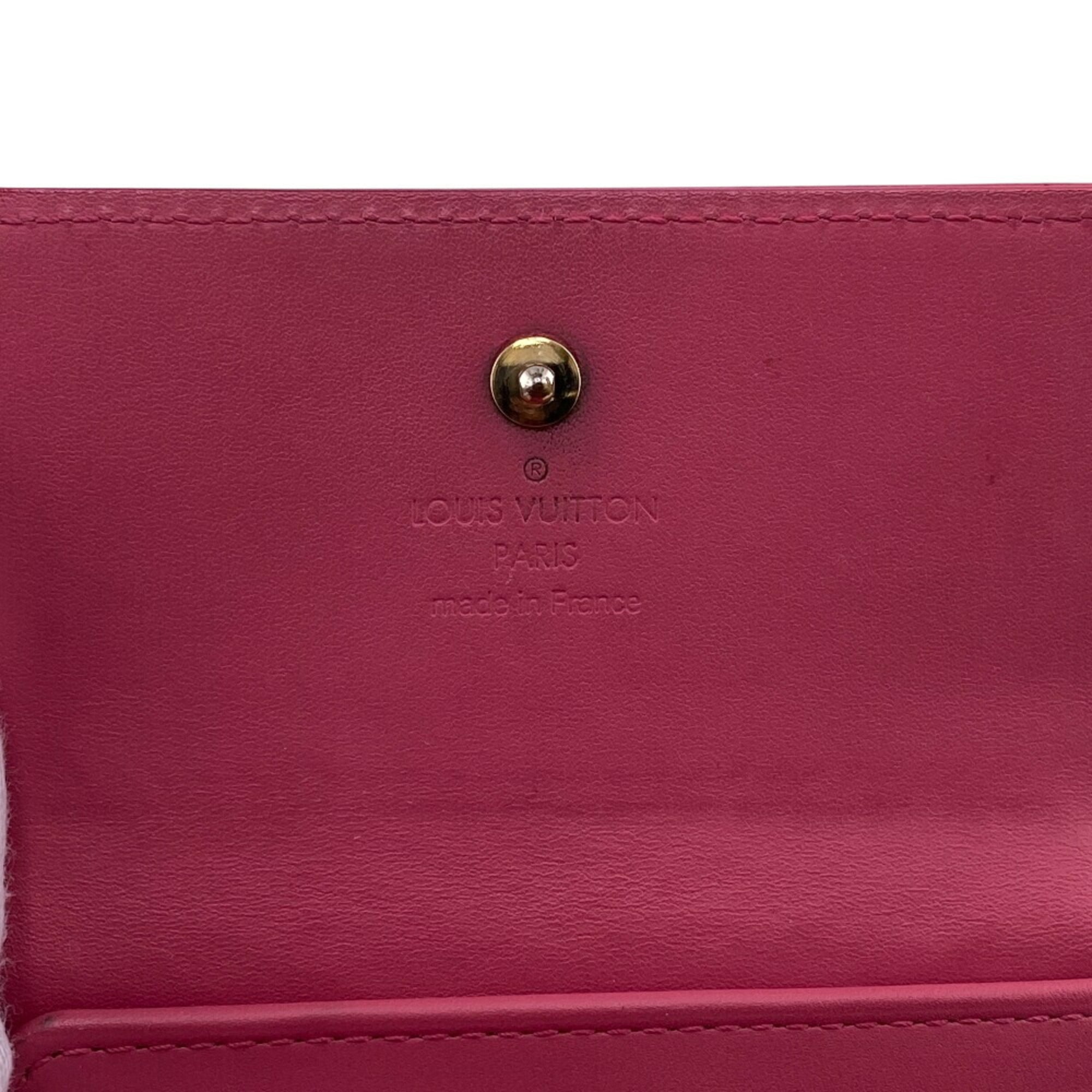 Louis Vuitton Monogram Vernis Pink Monogram Vernis Wallet (Tri-Fold) (Pre-Owned)