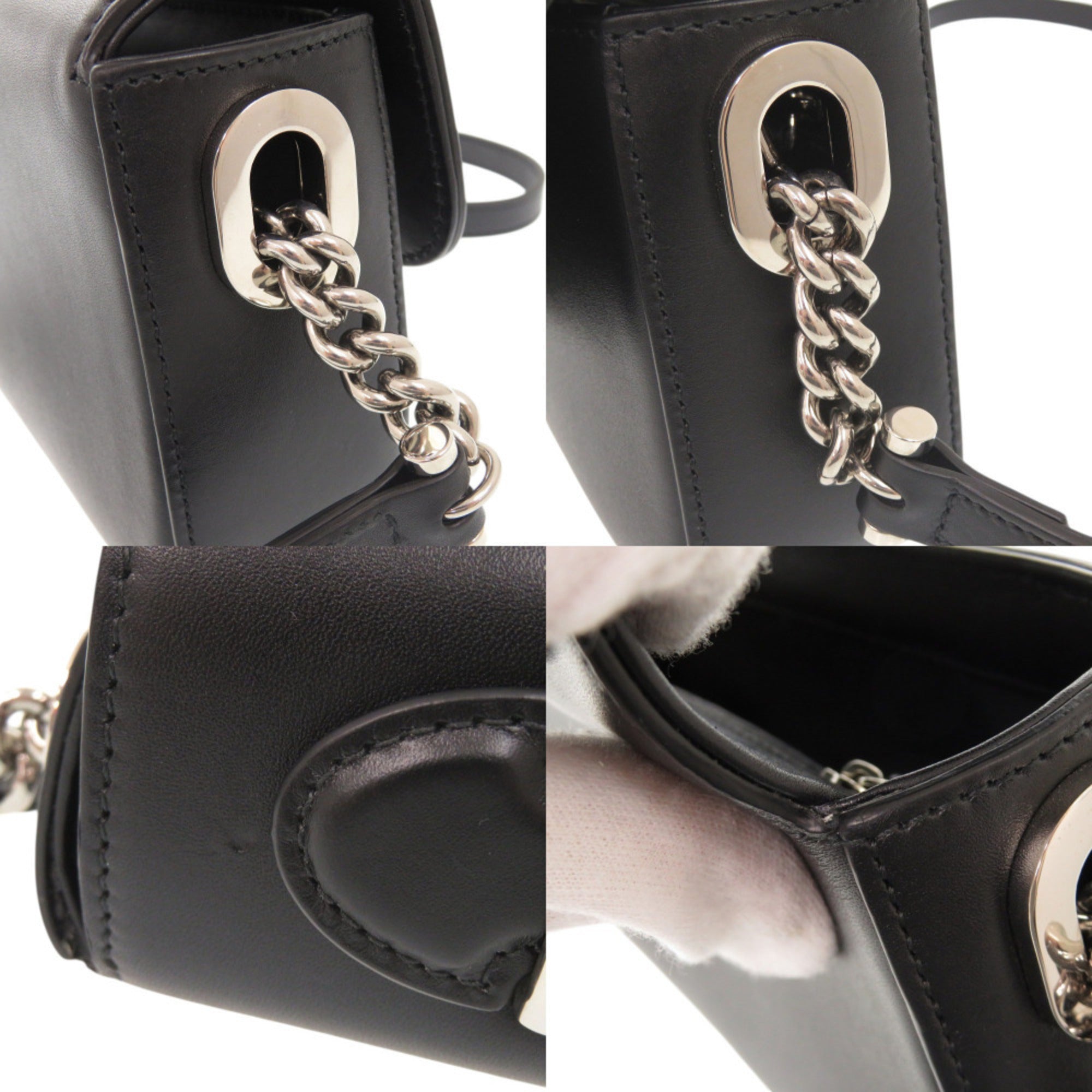 Gucci Black Leather Shoulder Bag (Pre-Owned)