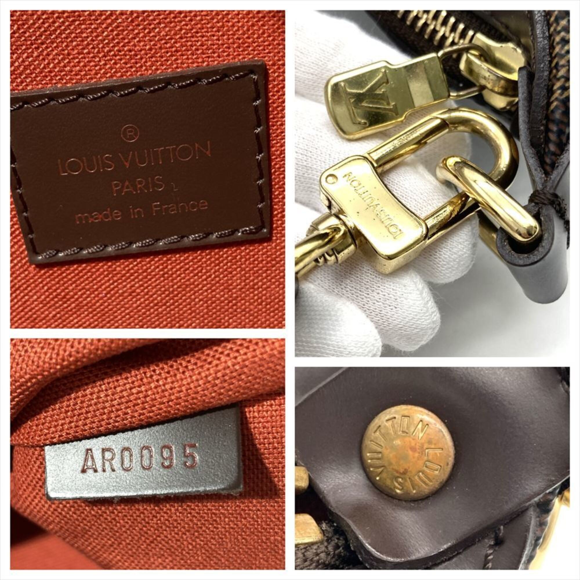 Louis Vuitton Brown Damier Canvas Ebene Damier Canvas Shoulder Bag (Pre-Owned)