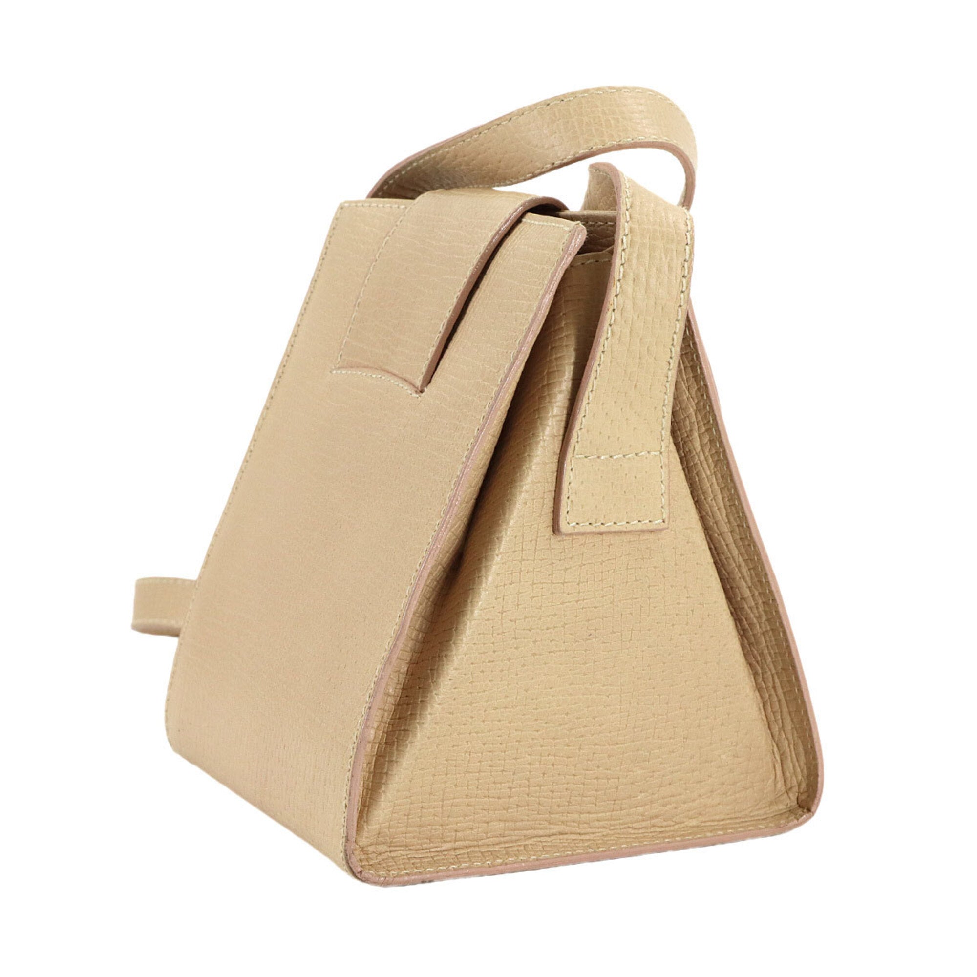 Loewe Beige Leather Handbag Shoulder Bag (Pre-Owned)