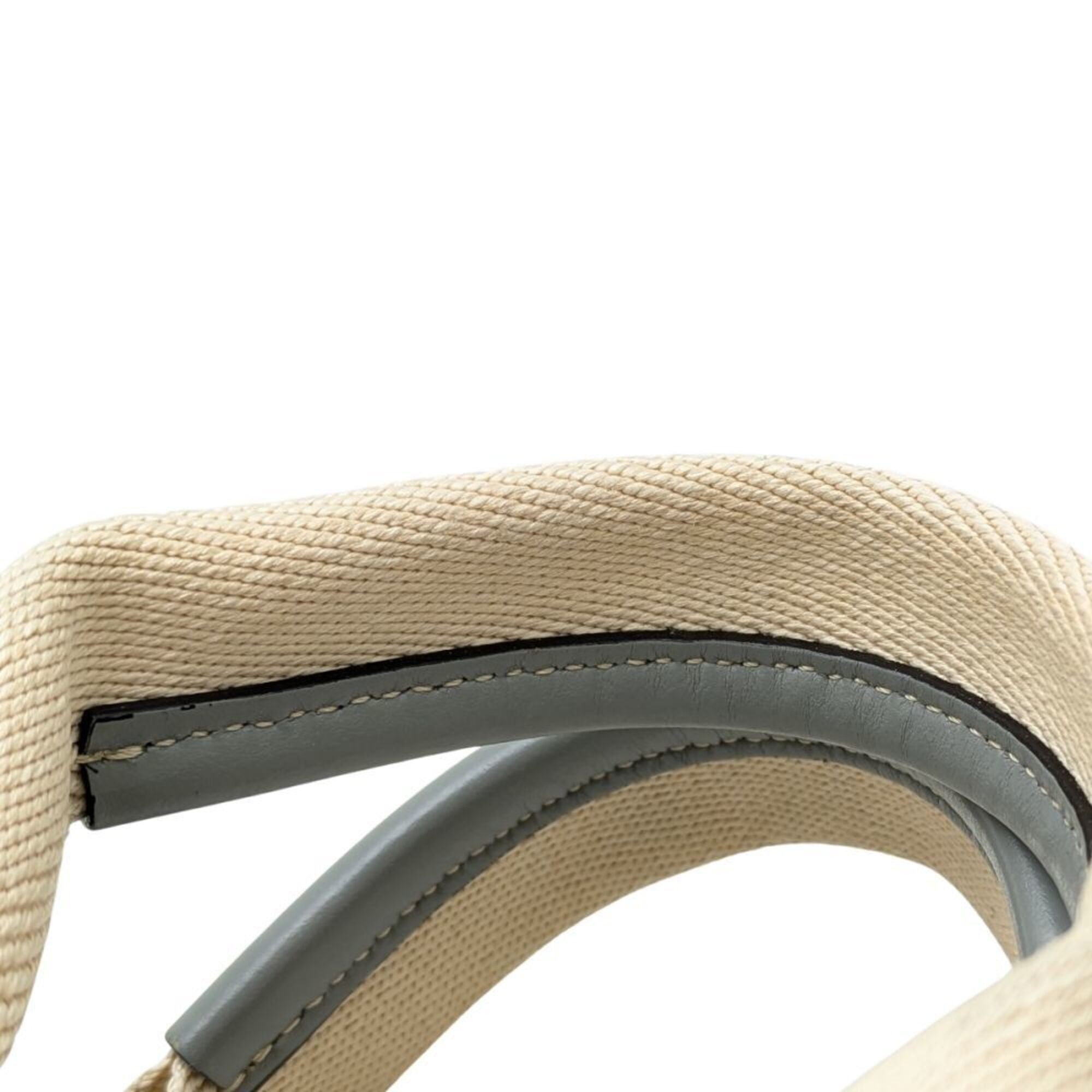 Chloé Beige Linen Leather Handbag (Pre-Owned)