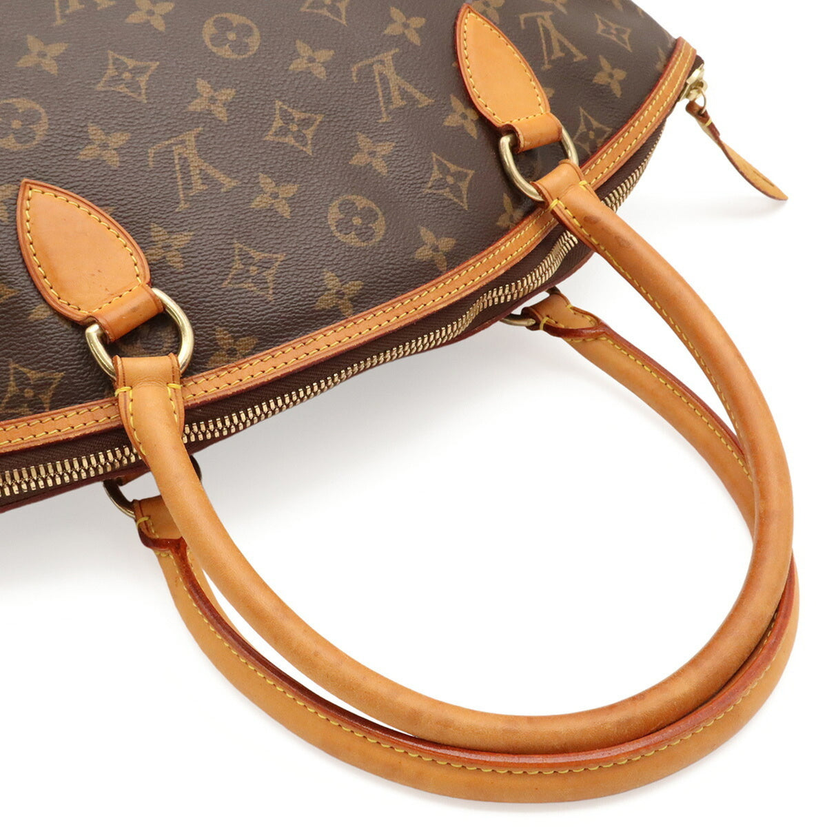 Louis Vuitton Brown Monogram Canvas Handbag Shoulder Bag Tote Bag (Pre-Owned)