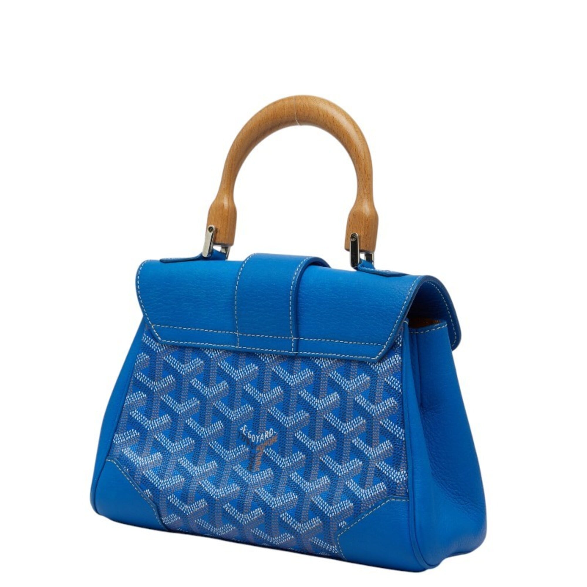 Goyard Blue Pvc Leather Handbag (Pre-Owned)
