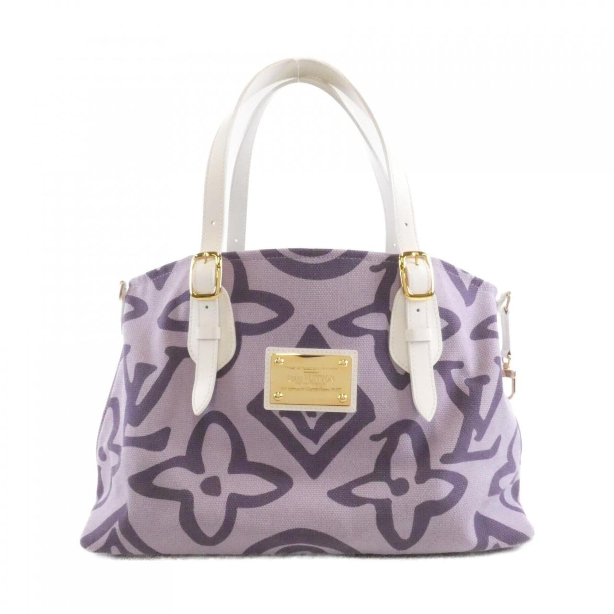 Louis Vuitton Lilac Canvas Handbag (Pre-Owned)