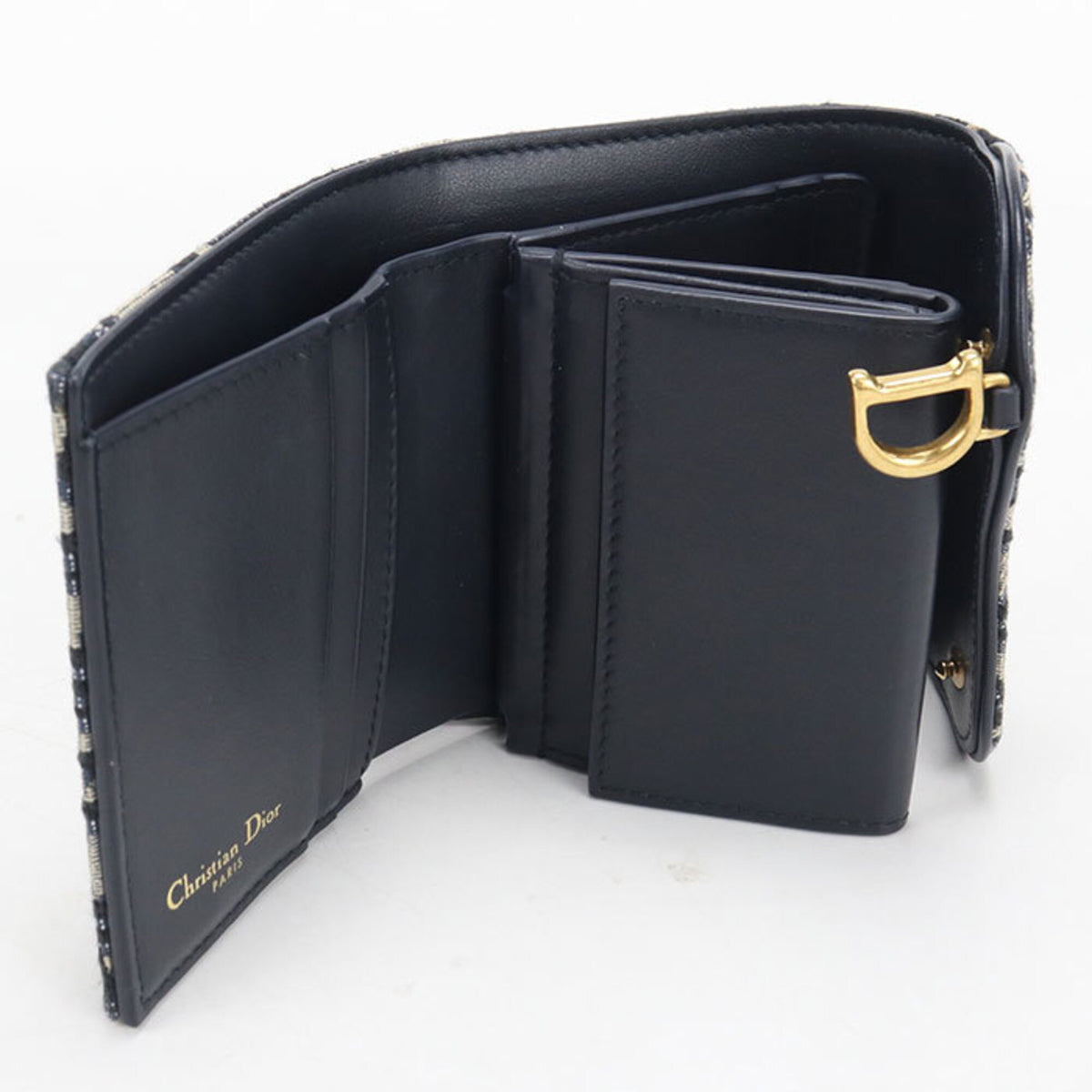 Christian Dior Navy Wallet (Tri-Fold) (Pre-Owned)