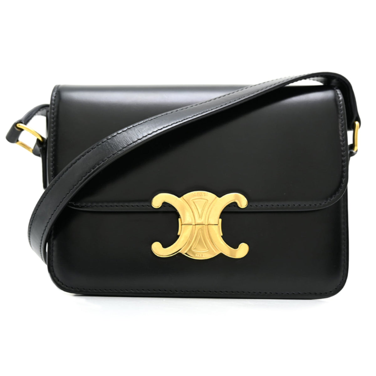 Celine Black Leather Shoulder Bag (Pre-Owned)