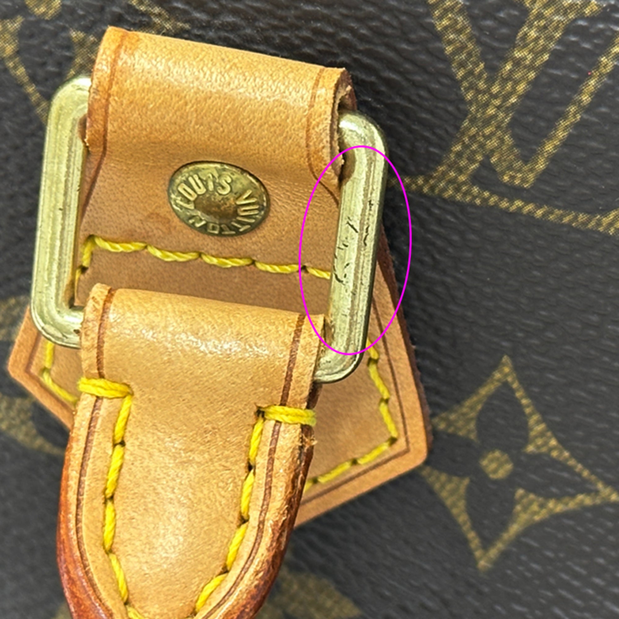 Louis Vuitton Brown Monogram Canvas Handbag (Pre-Owned)