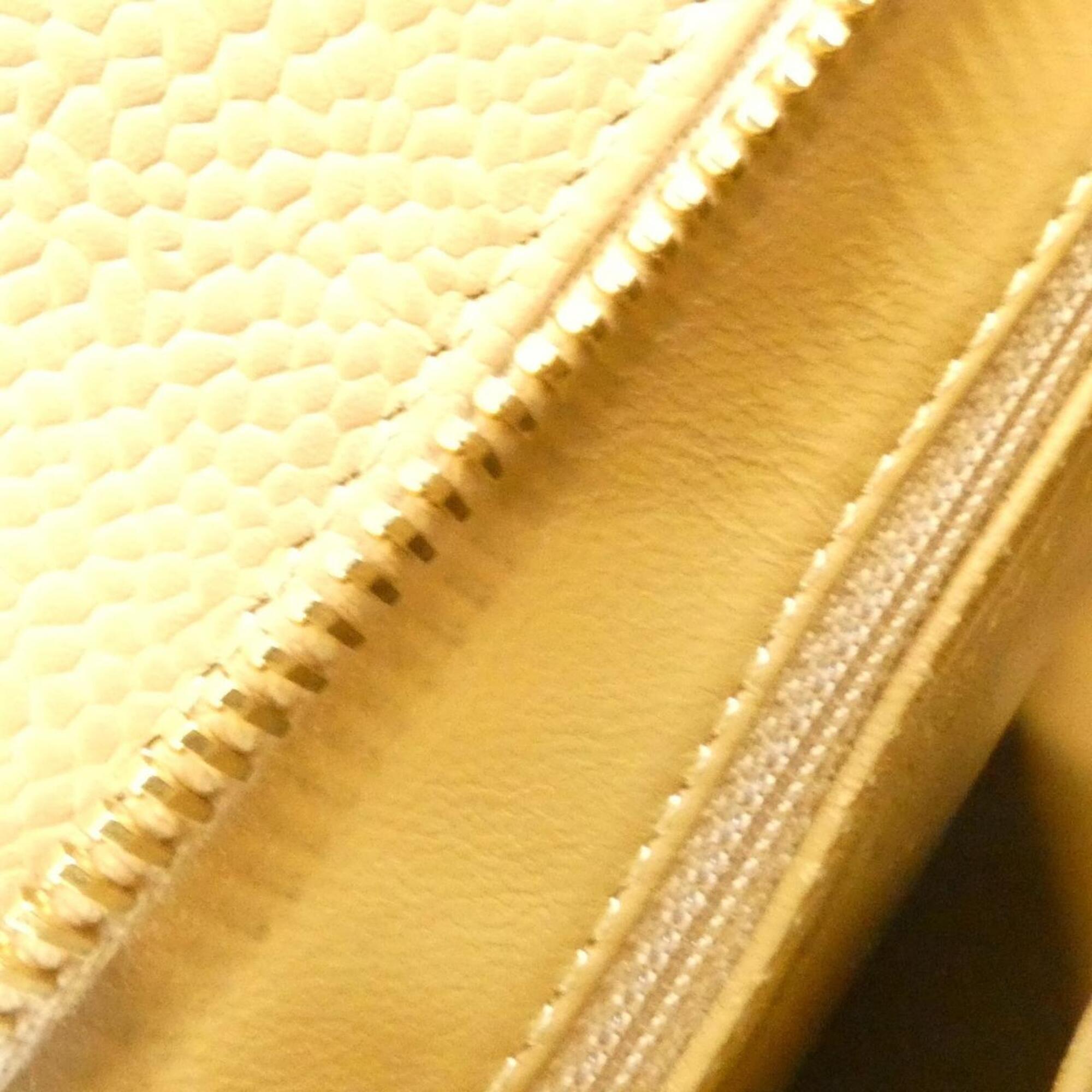 Chanel Beige Grained Calfskin Handbag (Pre-Owned)