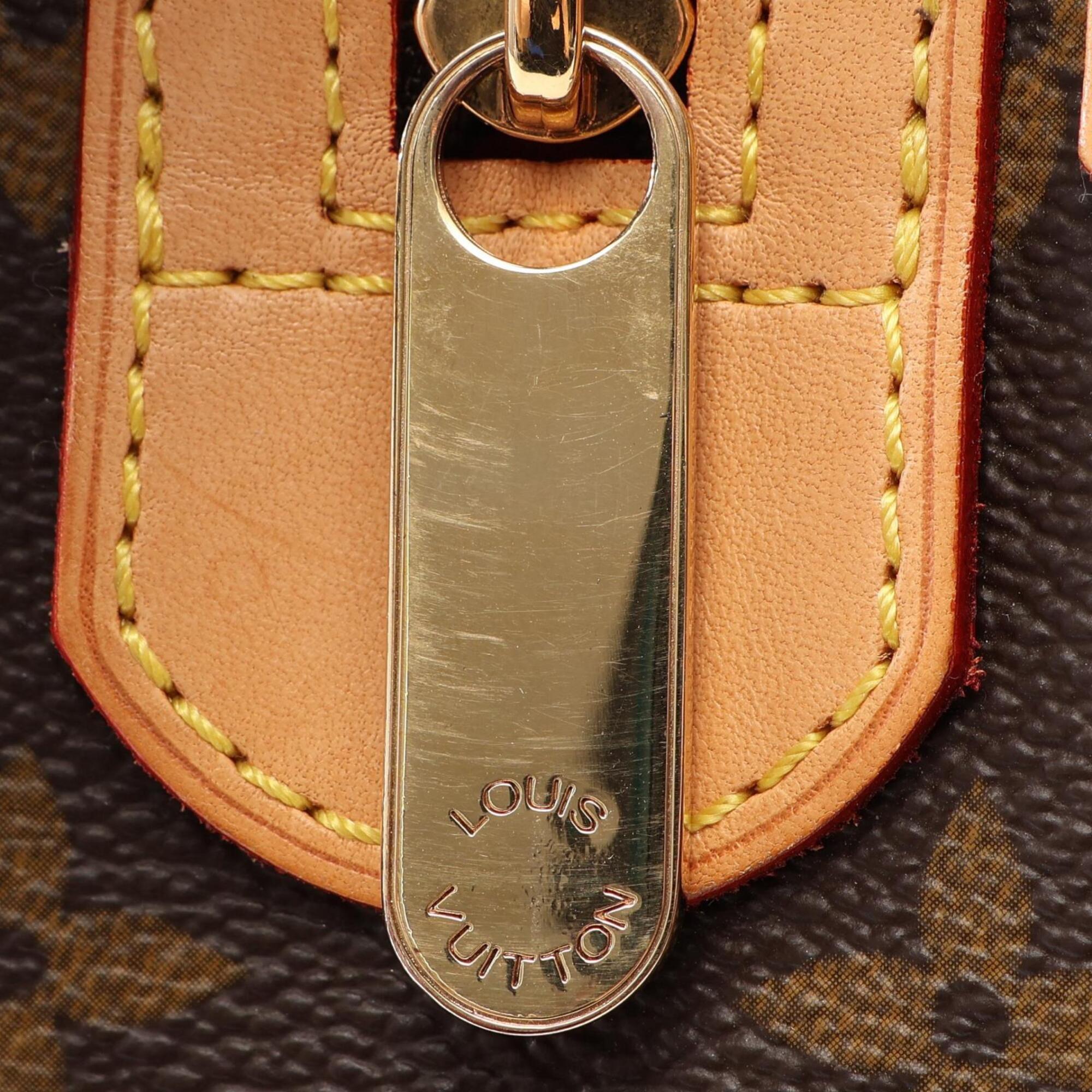 Louis Vuitton Brown Monogram Monogram Leather Handbag Shoulder Bag (Pre-Owned)
