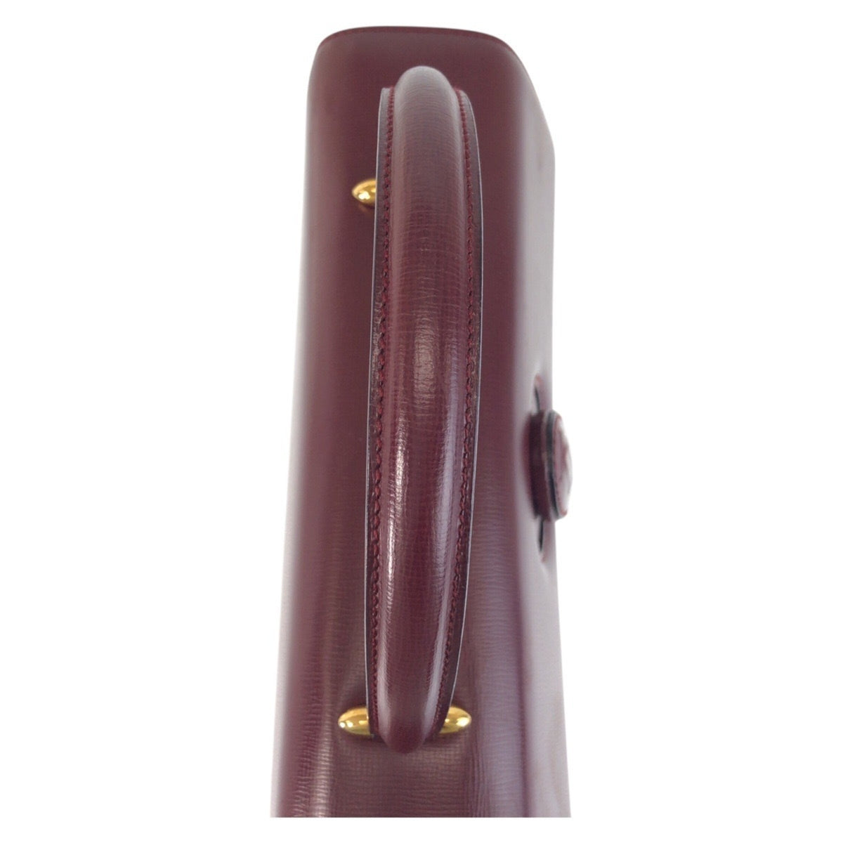 Cartier Bordeaux Leather Handbag (Pre-Owned)