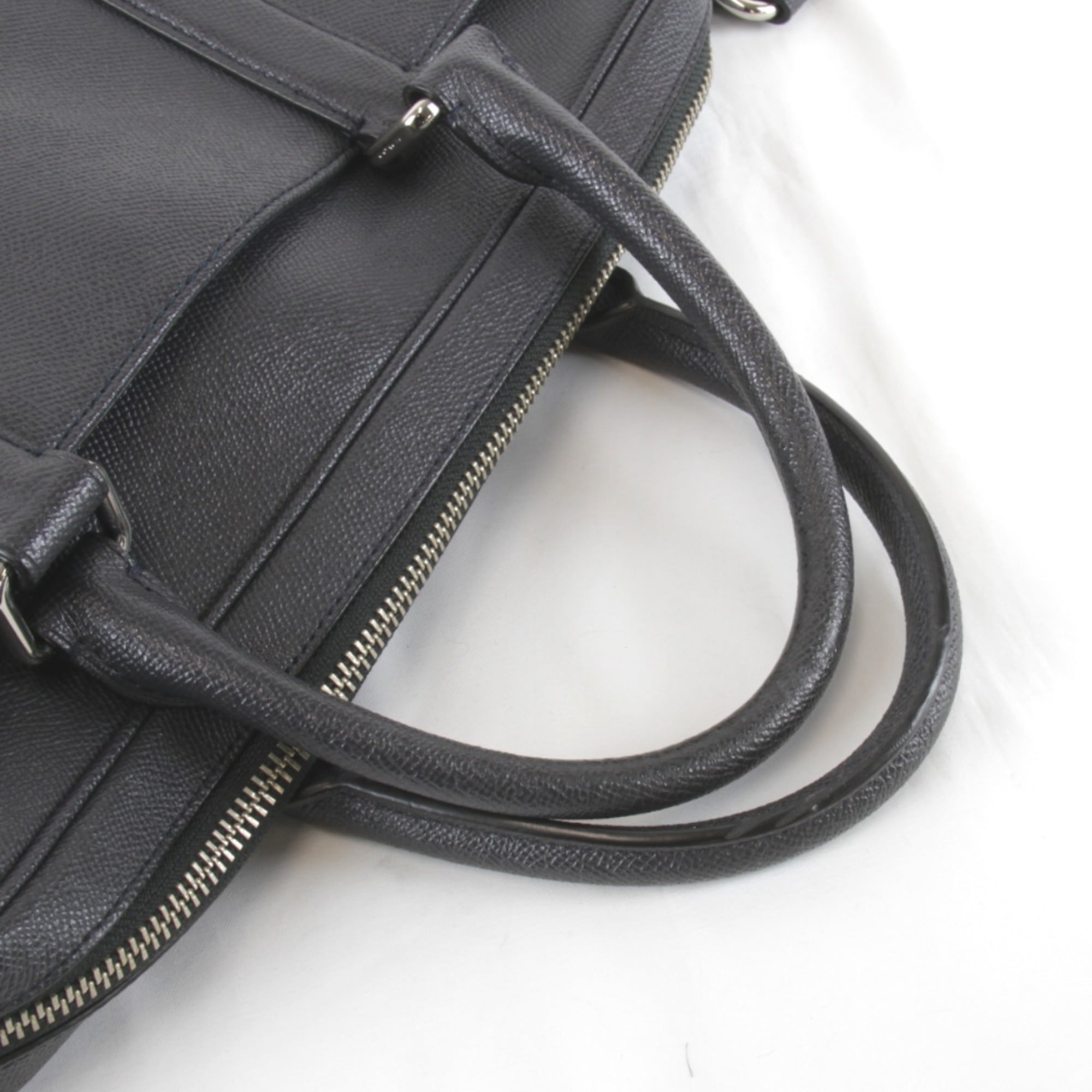 Coach Black Leather Briefcase Shoulder Bag (Pre-Owned)