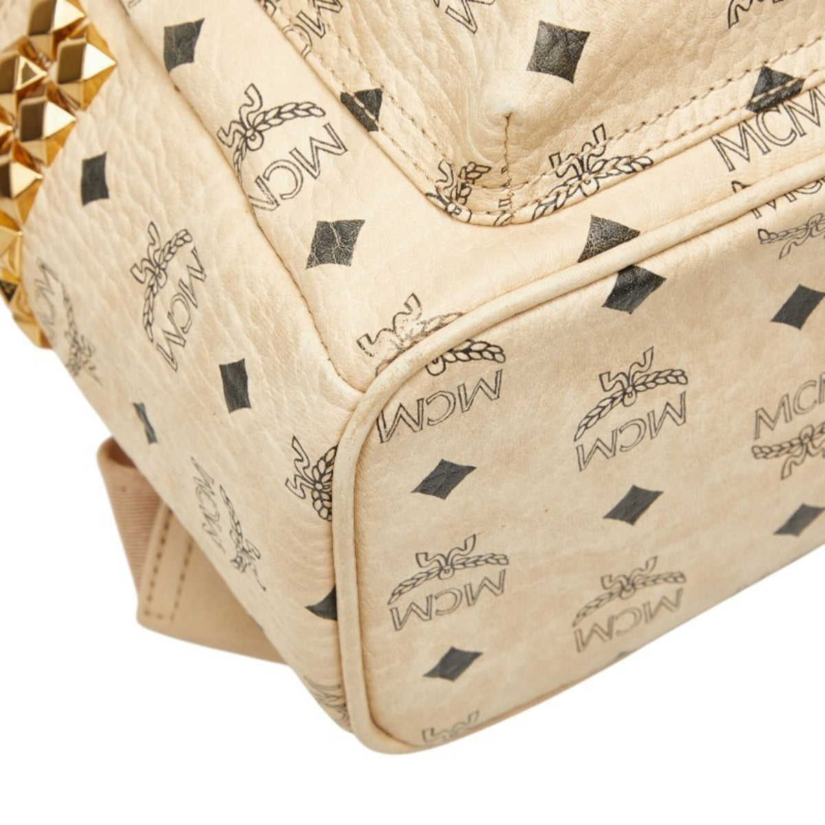Mcm Beige Pvc Backpack (Pre-Owned)