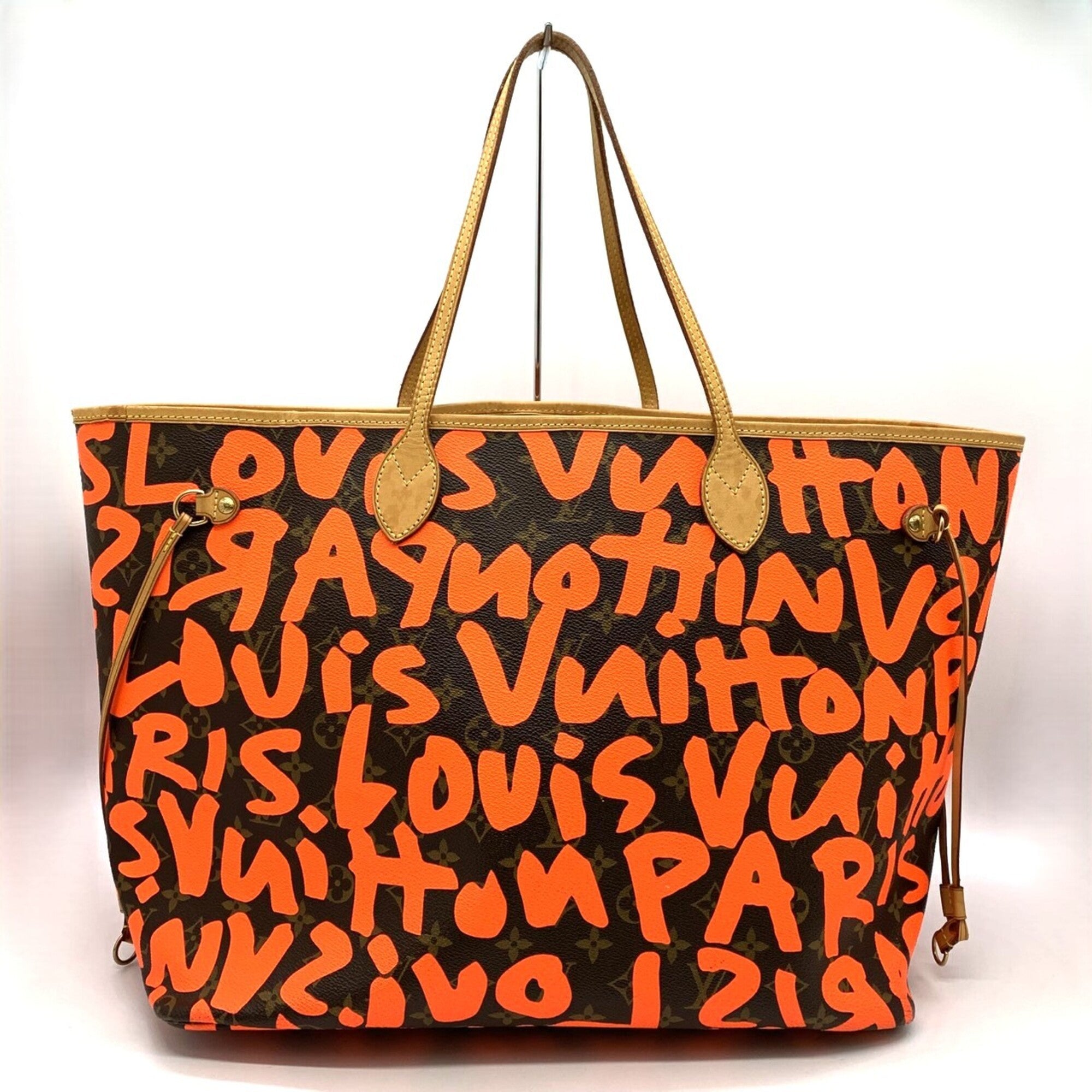 Louis Vuitton Monogram Orange Monogram Graffiti Shoulder Bag Tote Bag (Pre-Owned)