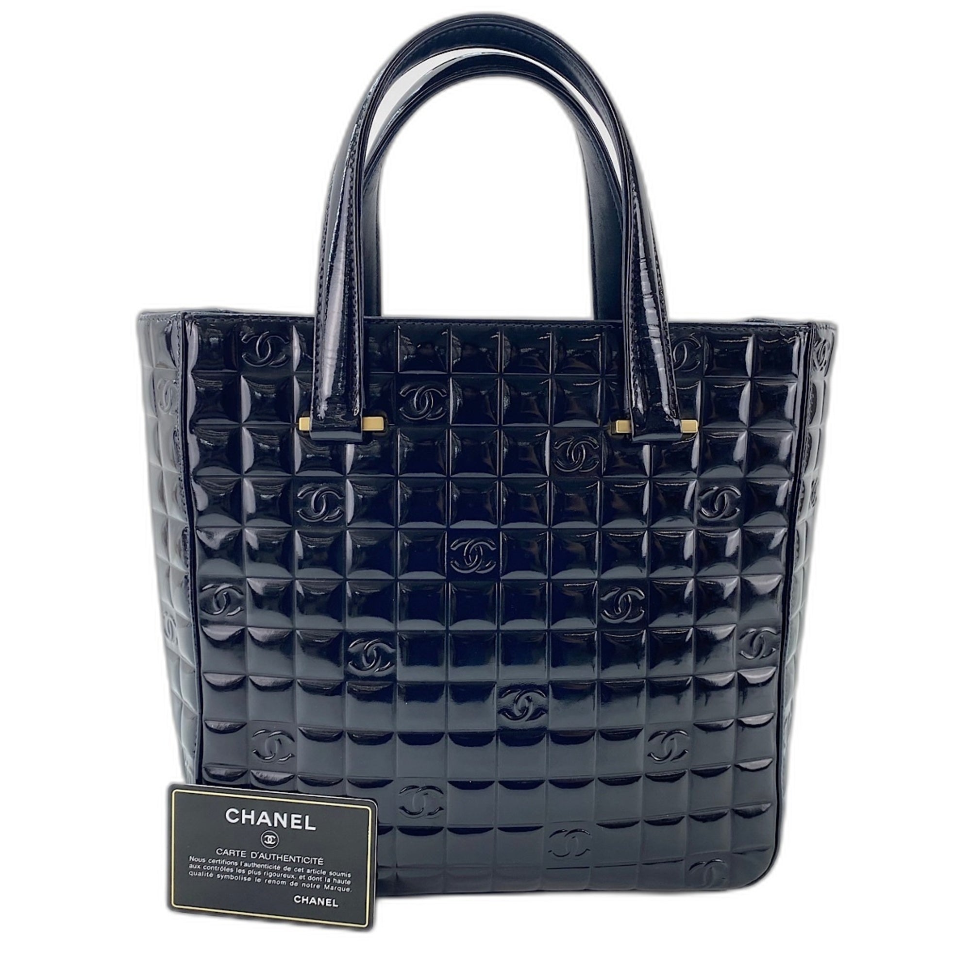 Chanel Black Leather Tote Bag (Pre-Owned)