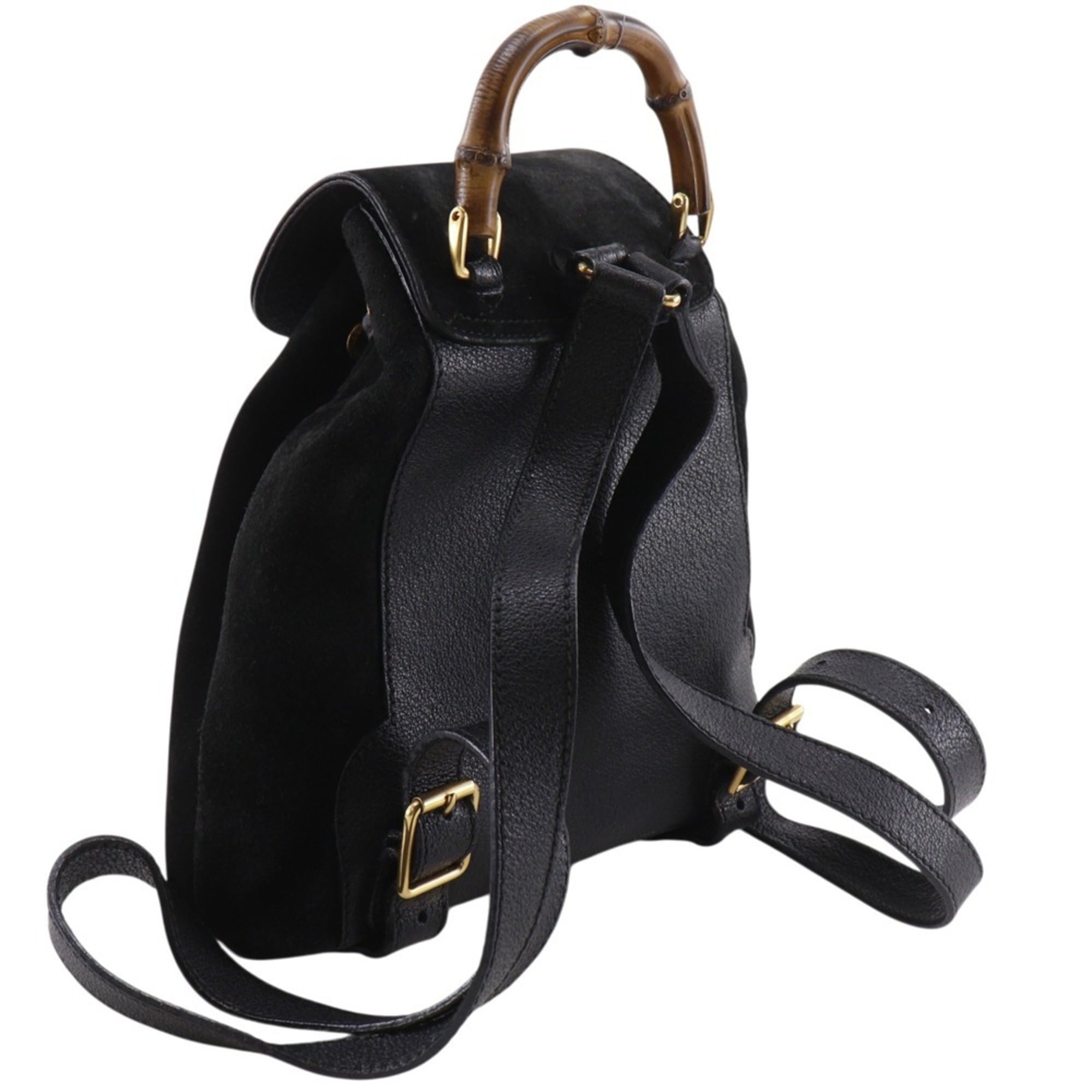 Gucci Black Suede Backpack (Pre-Owned)