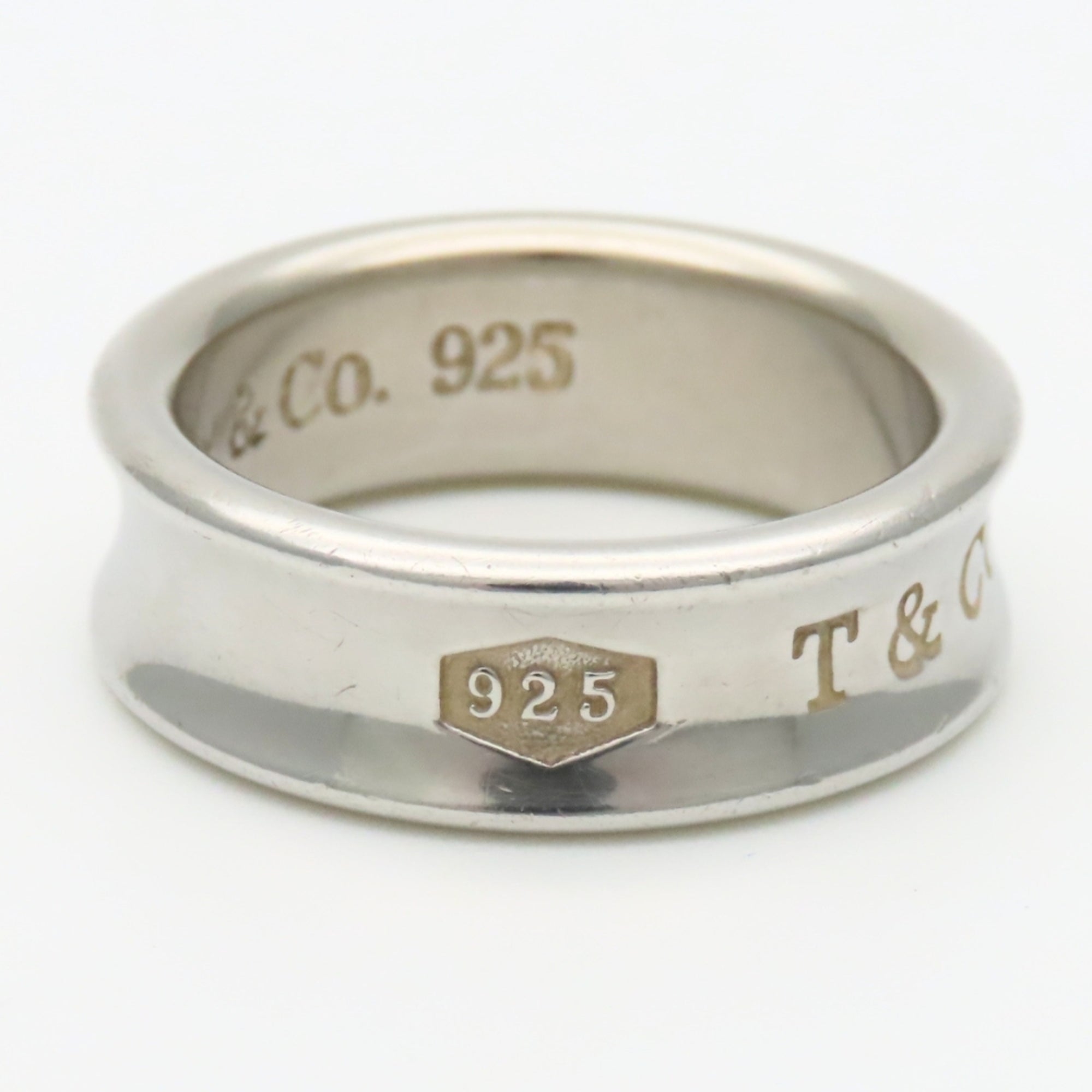 Tiffany Silver Silver 925 Band Ring (Pre-Owned)
