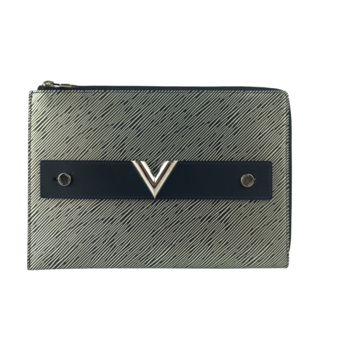 Louis Vuitton Platine Epi Leather Clutch Bag Pochette (Pre-Owned)