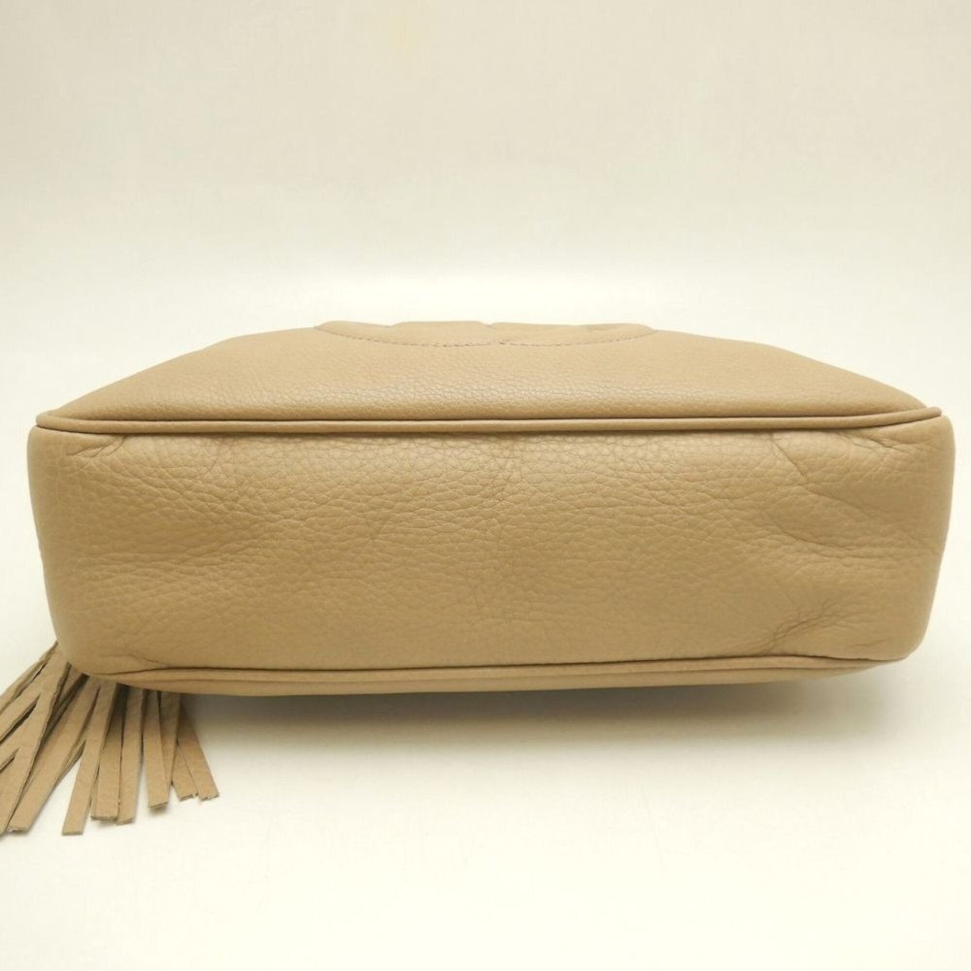 Gucci Soho Beige Leather Shoulder Bag (Pre-Owned)