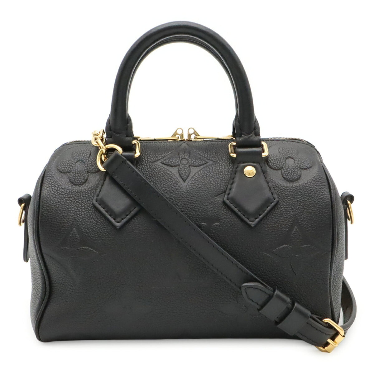 Louis Vuitton Black Noir Leather Handbag Shoulder Bag (Pre-Owned)