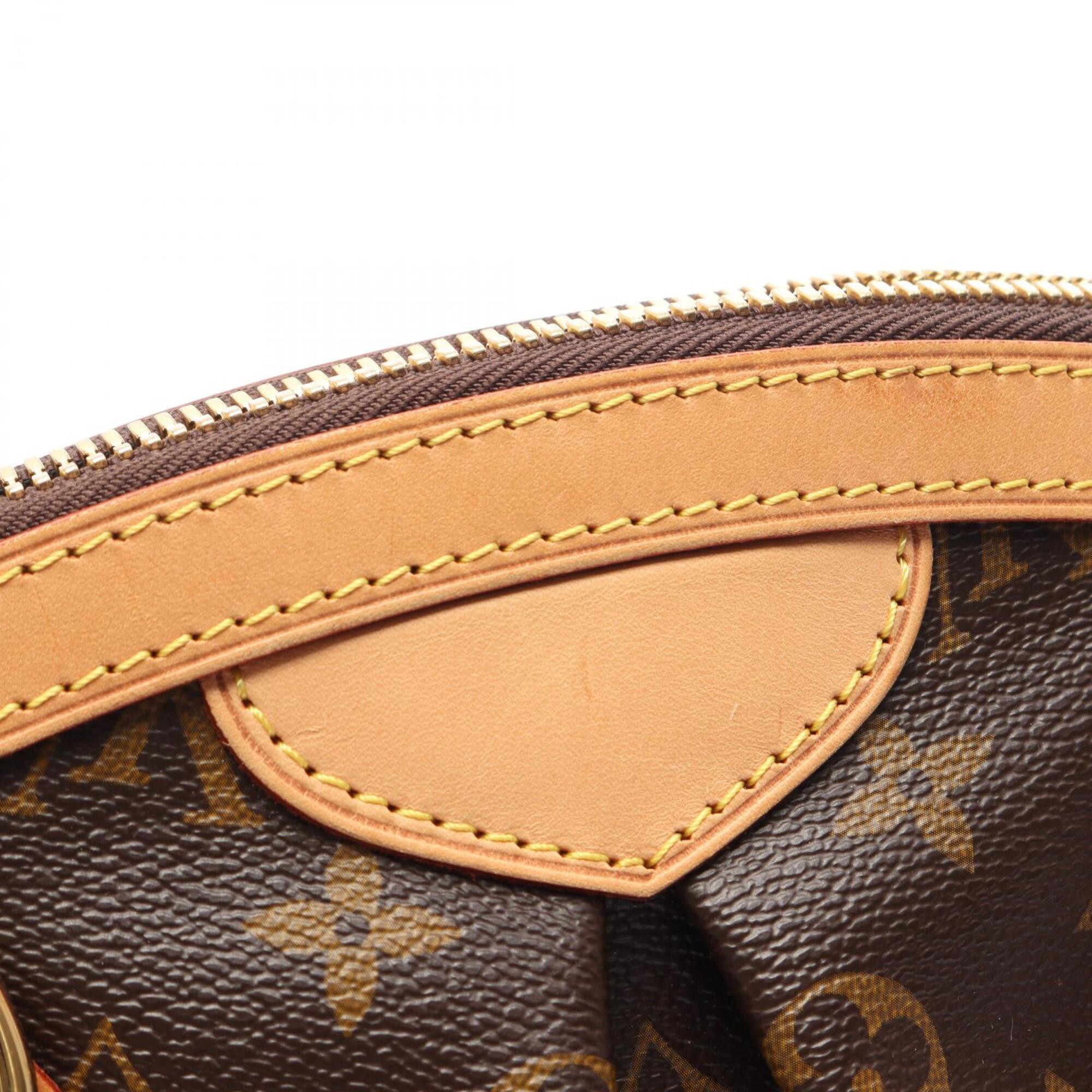 Louis Vuitton Brown Pvc Coated Canvas Leather Handbag (Pre-Owned)