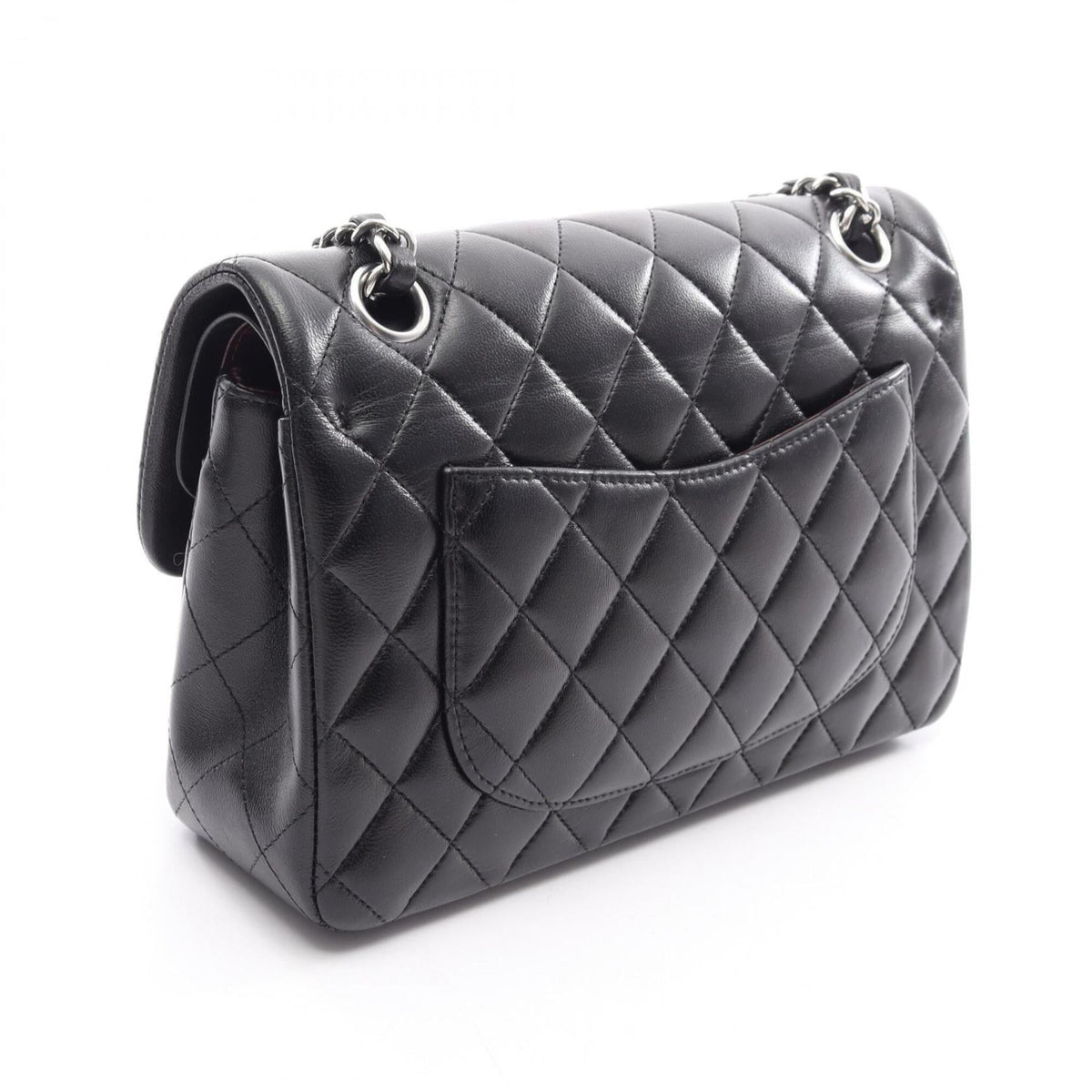 Chanel Black Leather Handbag Shoulder Bag (Pre-Owned)