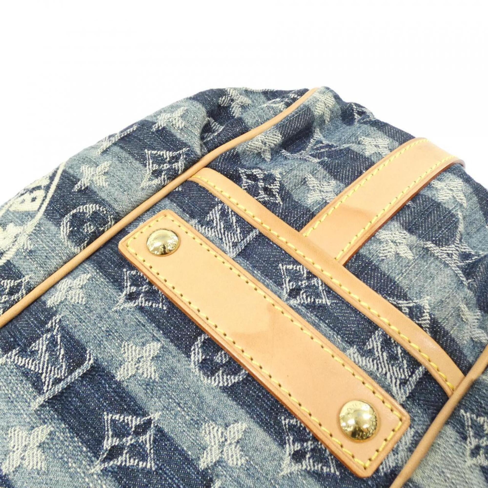 Louis Vuitton Monogram Denim Blue Denim Canvas Shoulder Bag (Pre-Owned)