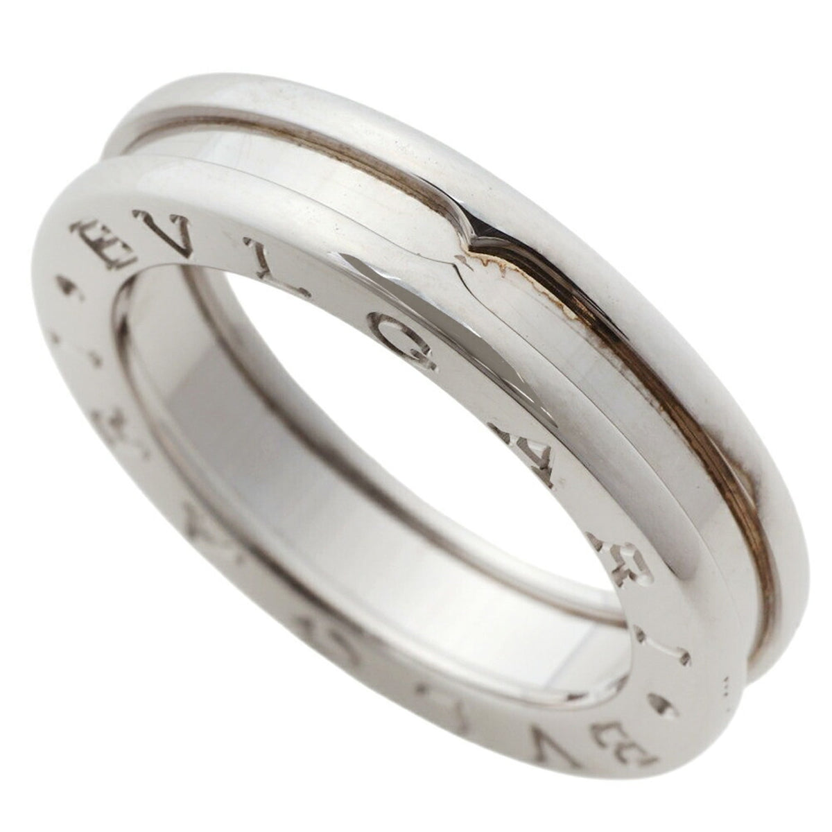 Bvlgari White Gold White Gold (18K) Band Ring (Pre-Owned)