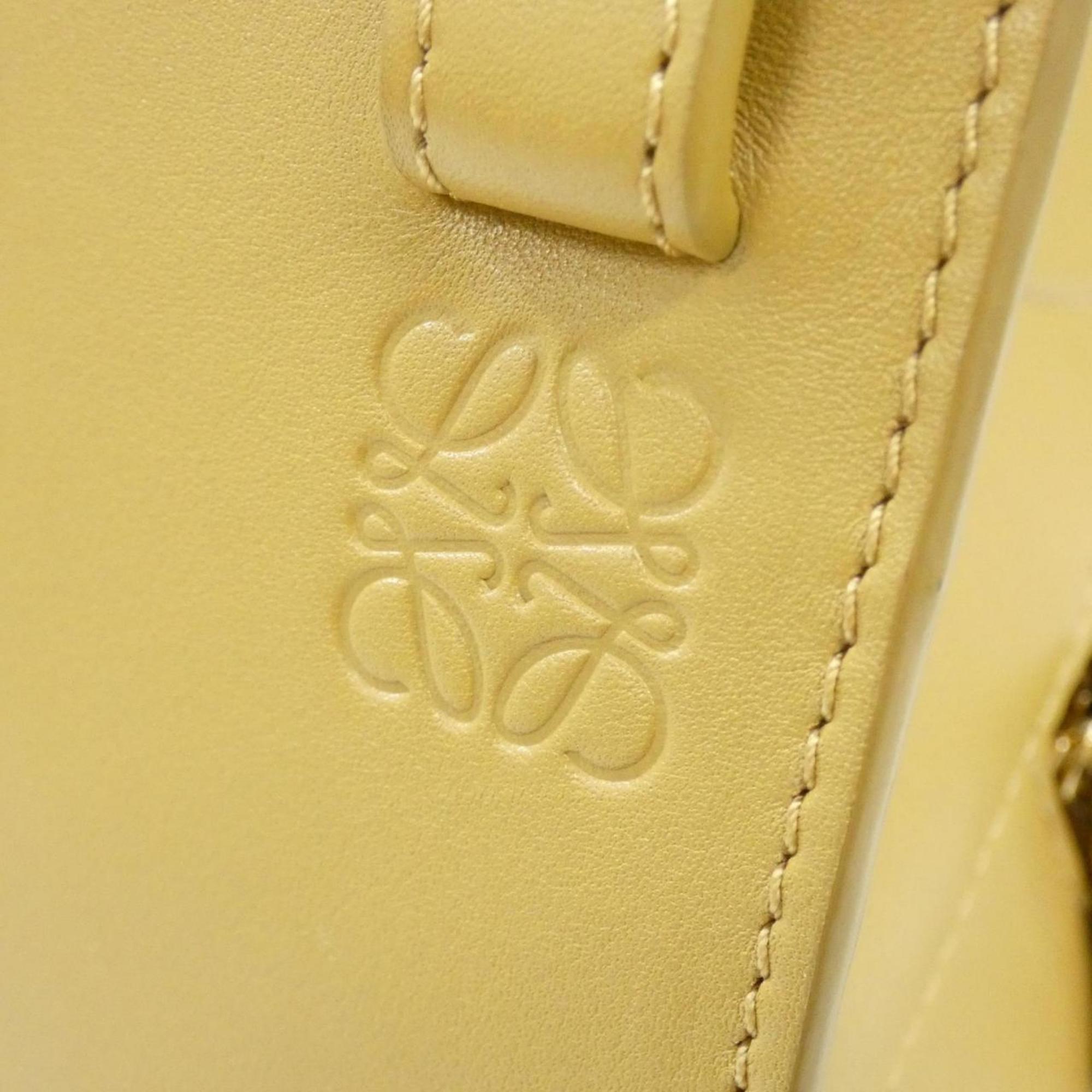 Loewe Yellow Leather Handbag (Pre-Owned)