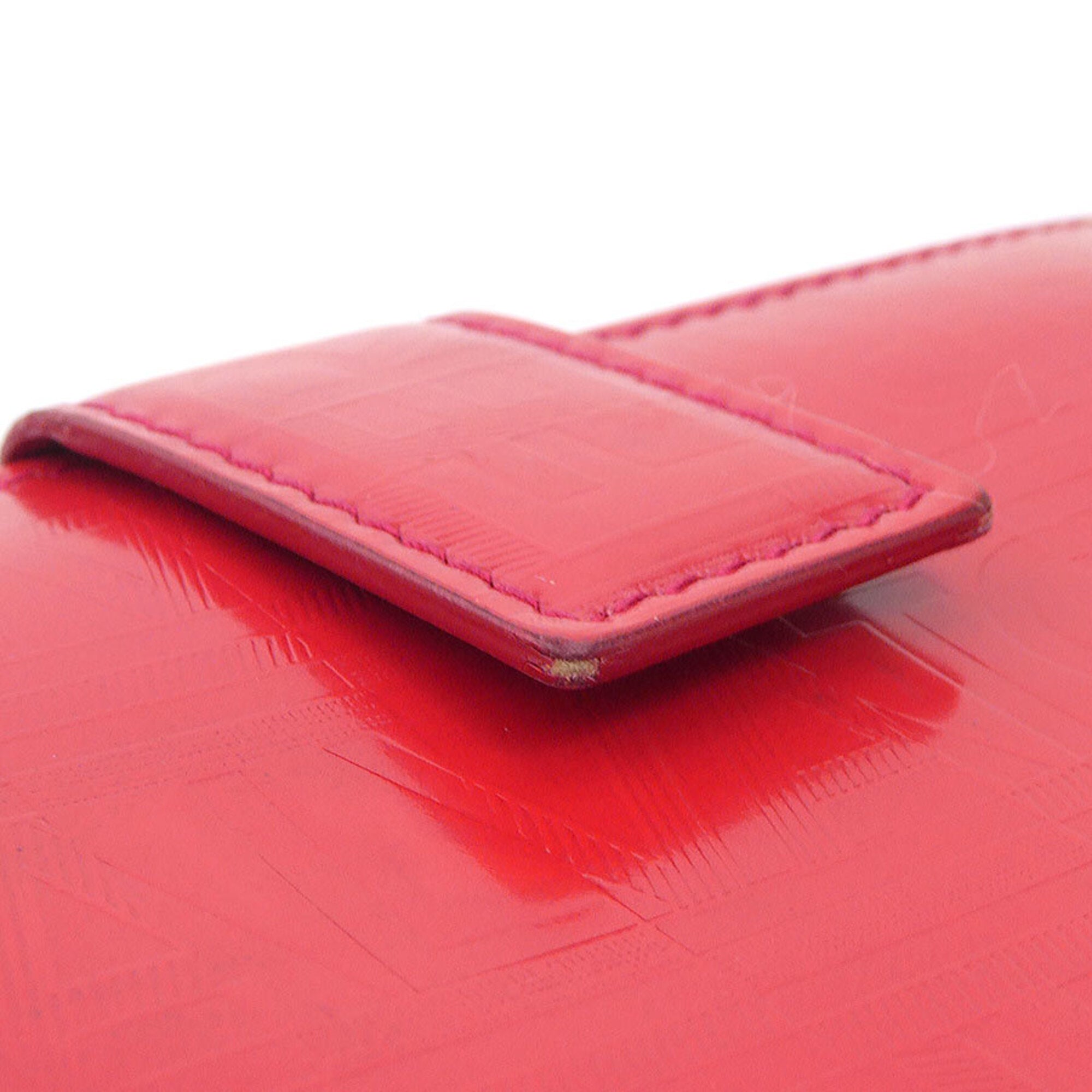 Salvatore Ferragamo Red Color Leather Wallet (Bi-Fold) (Pre-Owned)
