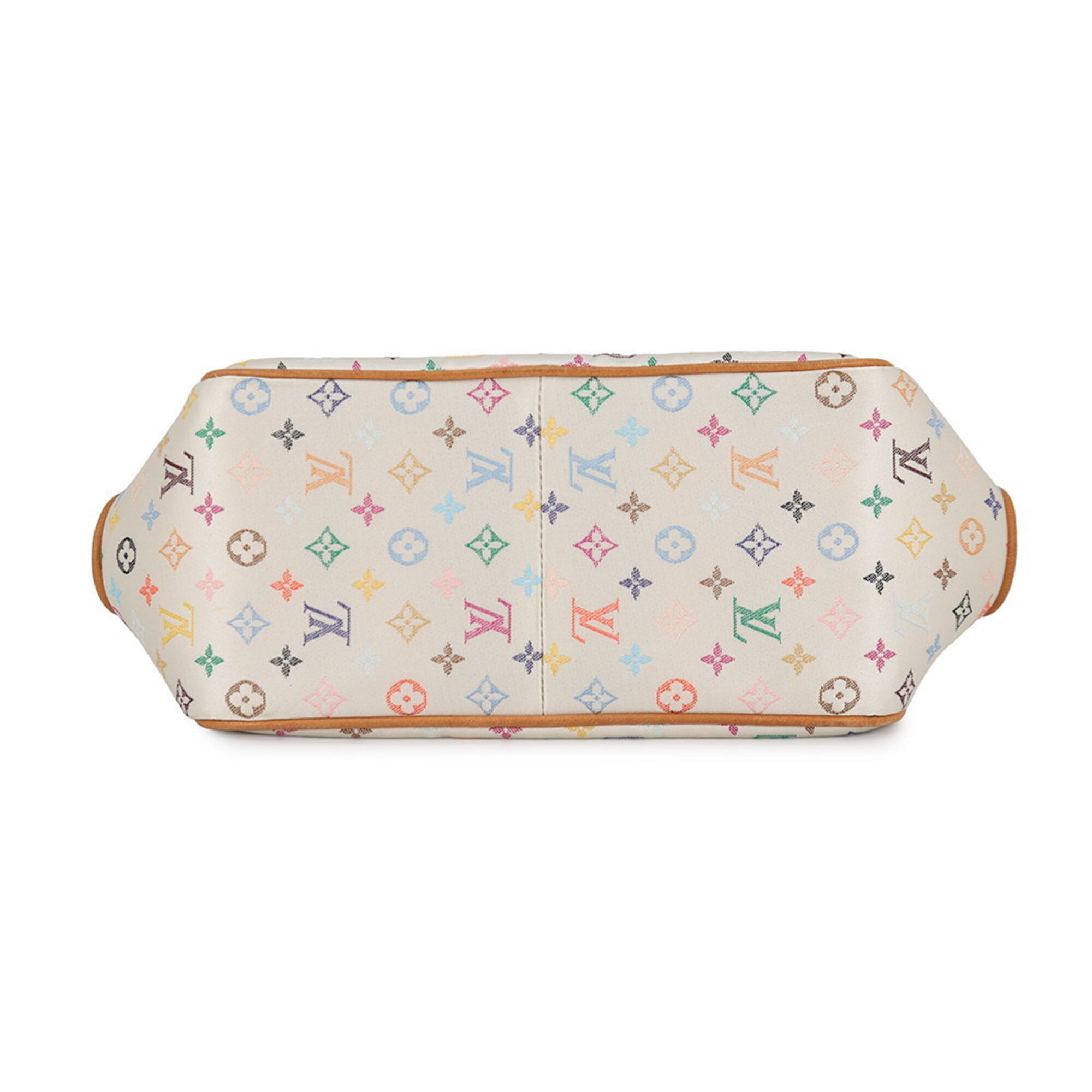 Louis Vuitton Blanc Monogram Satin Handbag (Pre-Owned)
