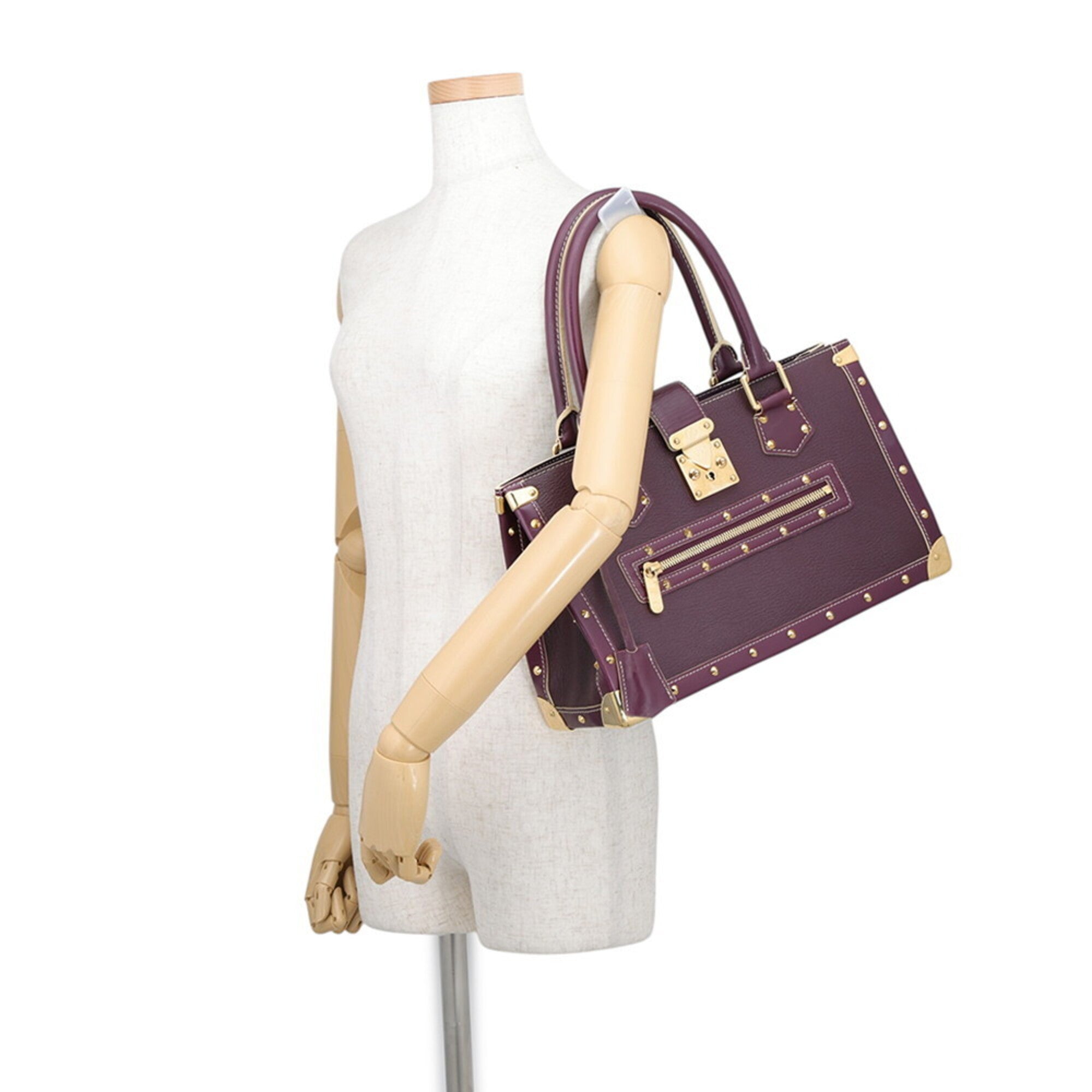 Louis Vuitton Purple Suhali Leather Handbag (Pre-Owned)