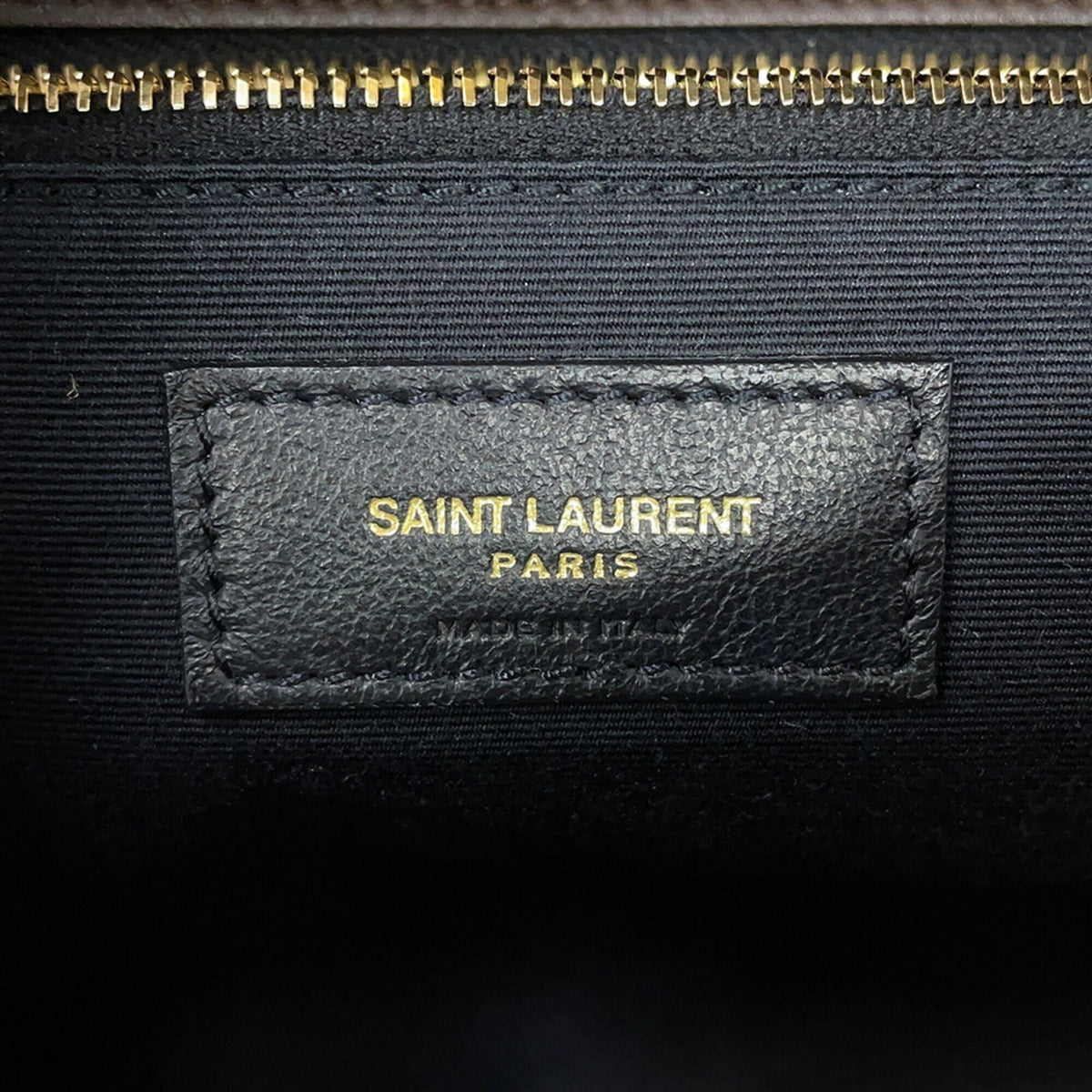 Yves Saint Laurent Beige Brown Raffia Leather Handbag Shoulder Bag (Pre-Owned)