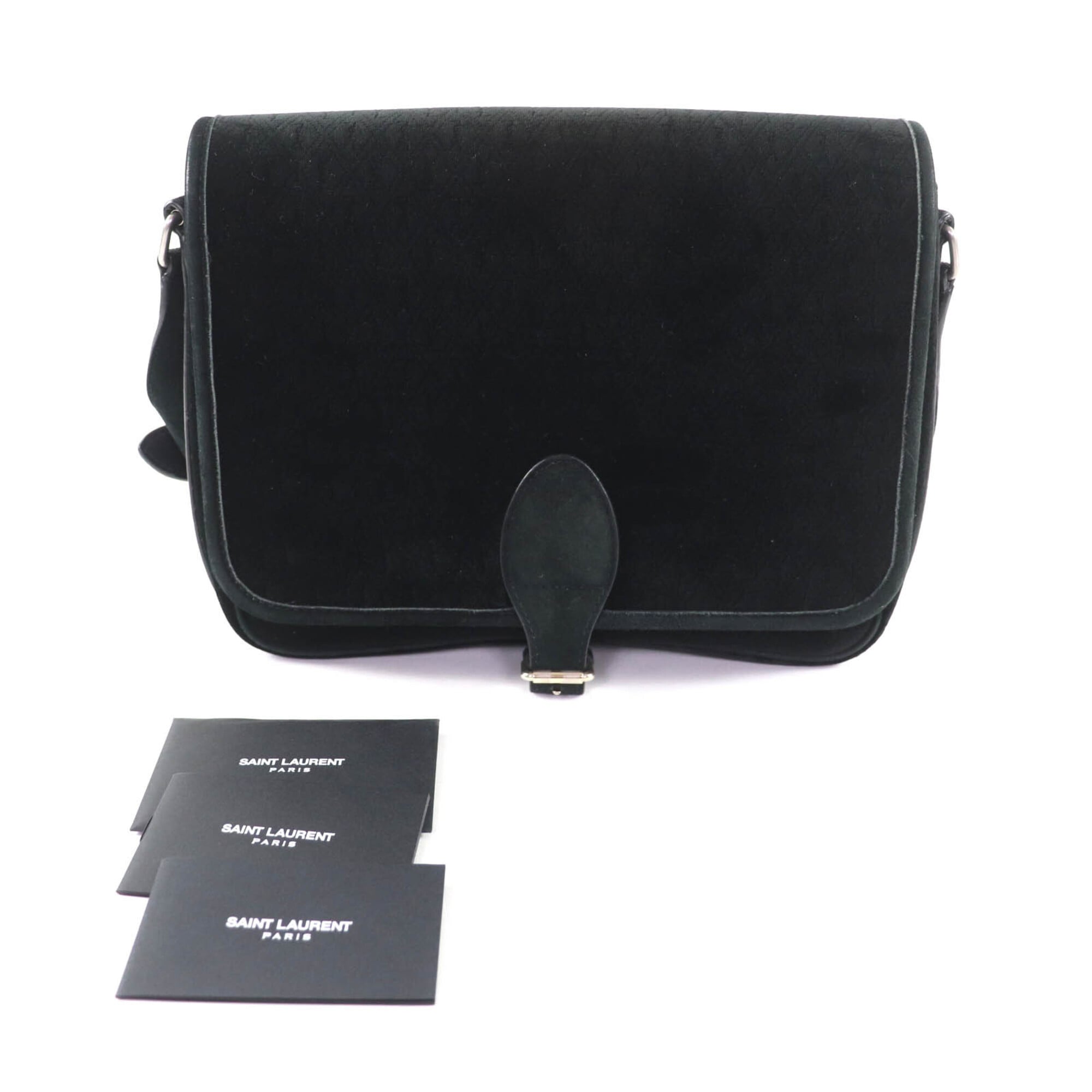 Saint Laurent Black Leather Shoulder Bag (Pre-Owned)