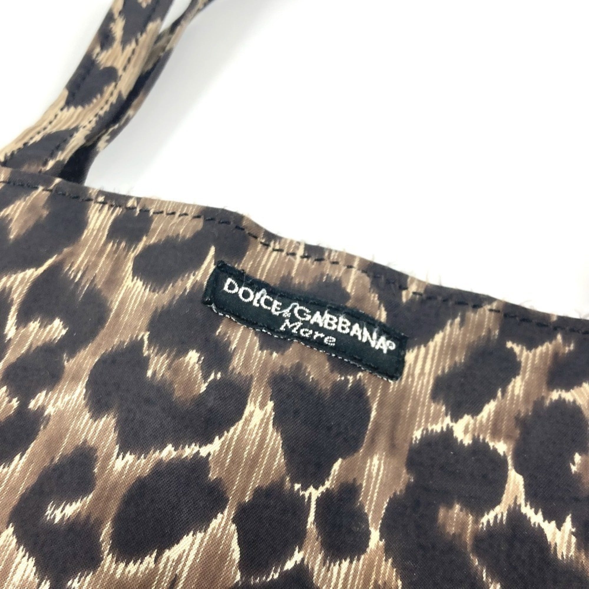 Dolce & Gabbana Brown Nylon Eco-Bag Handbag Shoulder Bag Tote Bag (Pre-Owned)