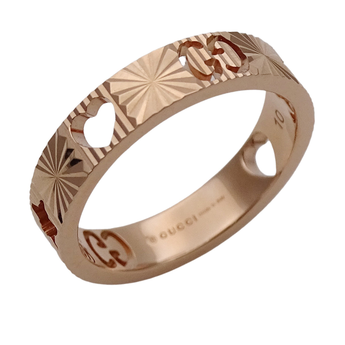 Gucci Pink Gold Pink Gold (18K) Band Ring (Pre-Owned)