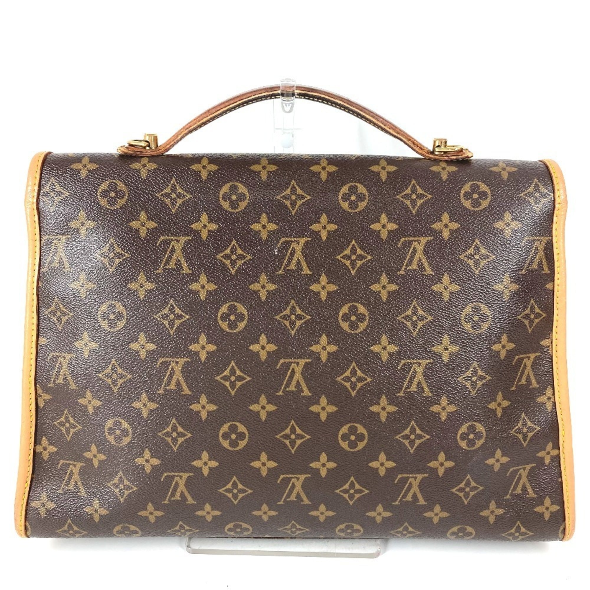 Louis Vuitton Brown Galle Monogram Monogram Briefcase Handbag (Pre-Owned)