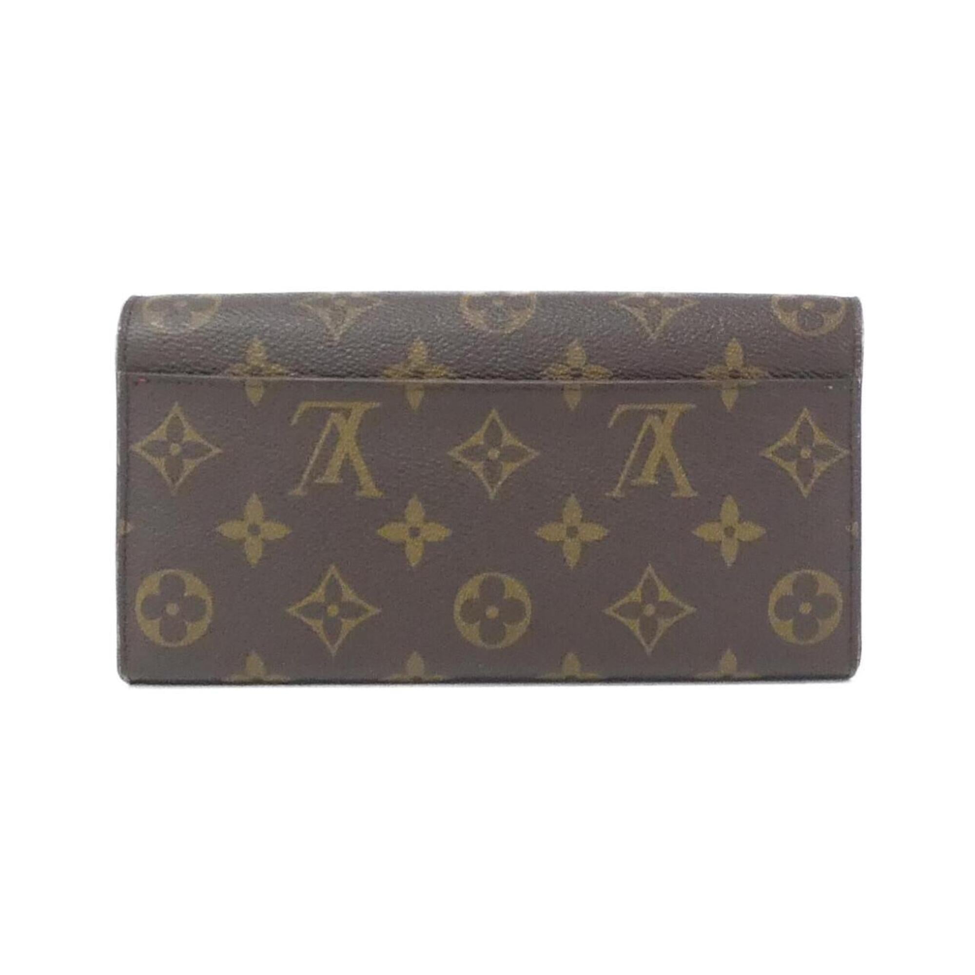 Louis Vuitton Brown Coated Canvas Long Wallet (Bi-Fold) (Pre-Owned)