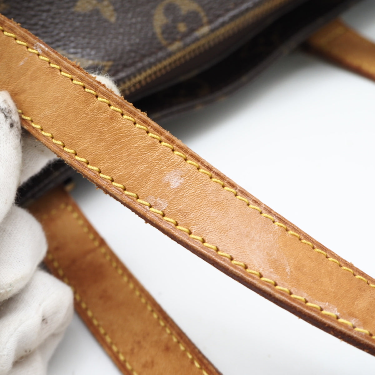 Louis Vuitton Monogram Brown Coated Canvas Leather Handbag (Pre-Owned)