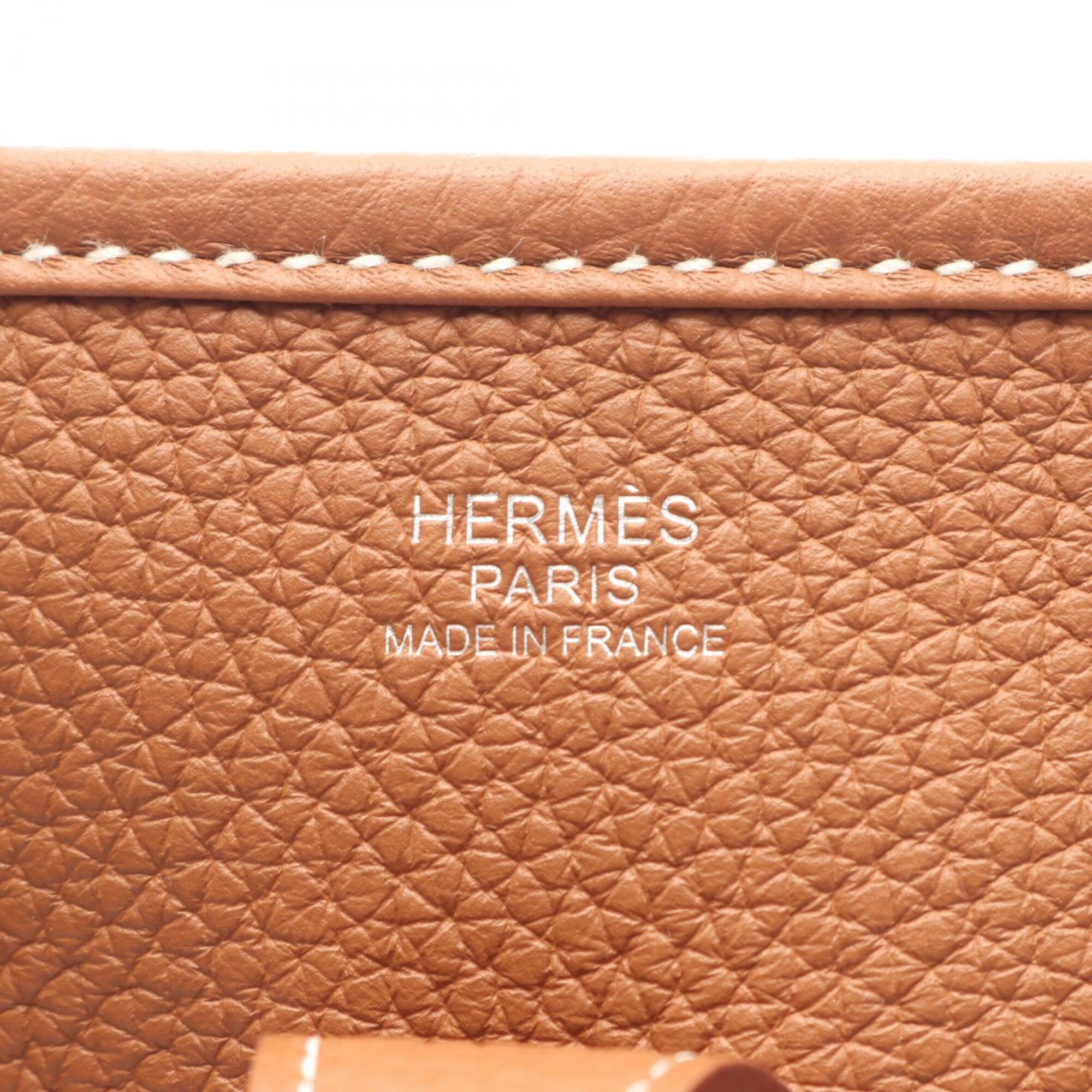Hermes Brown Taurillon Clemence Leather Shoulder Bag (Pre-Owned)