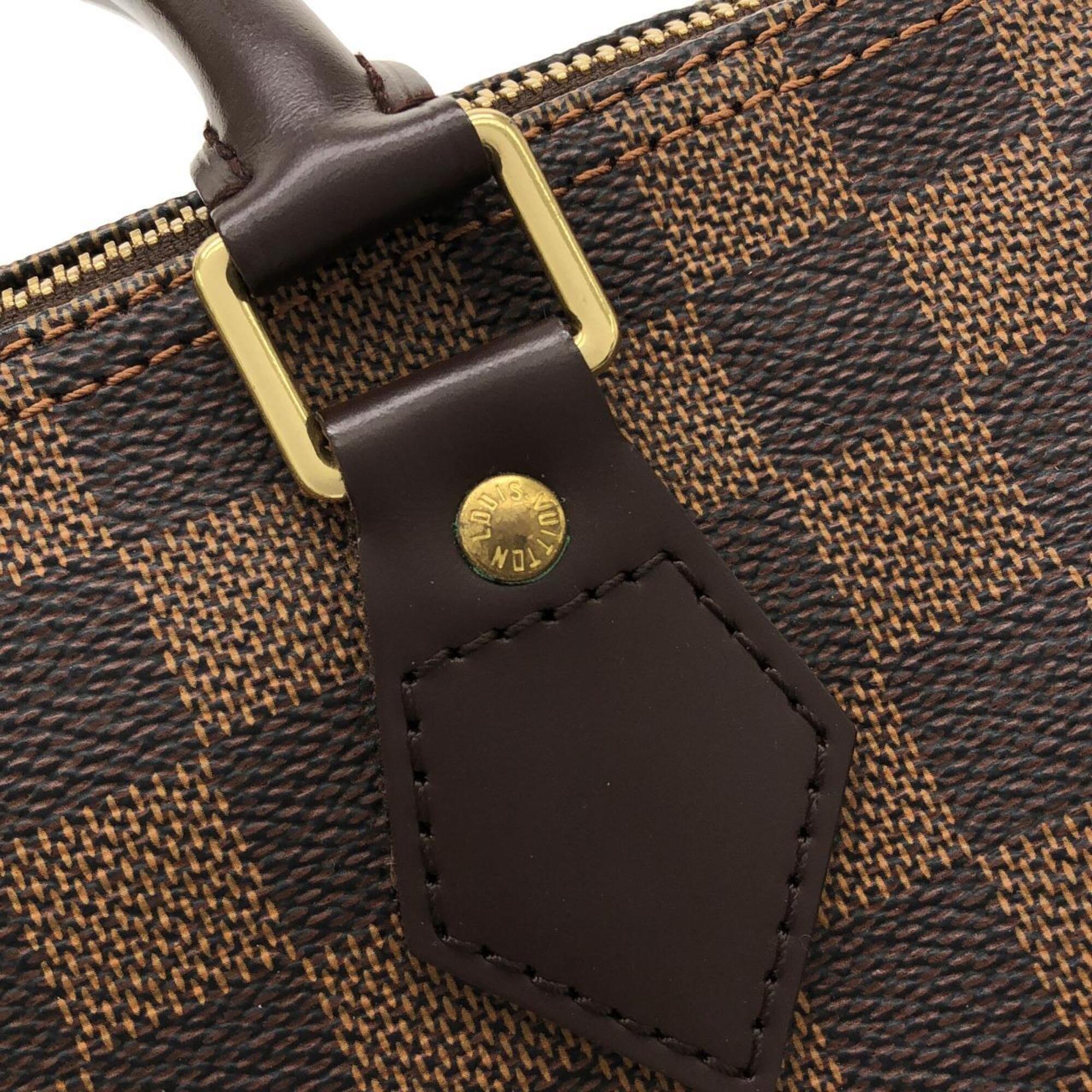 Louis Vuitton Brown Coated Canvas Boston Bag (Pre-Owned)
