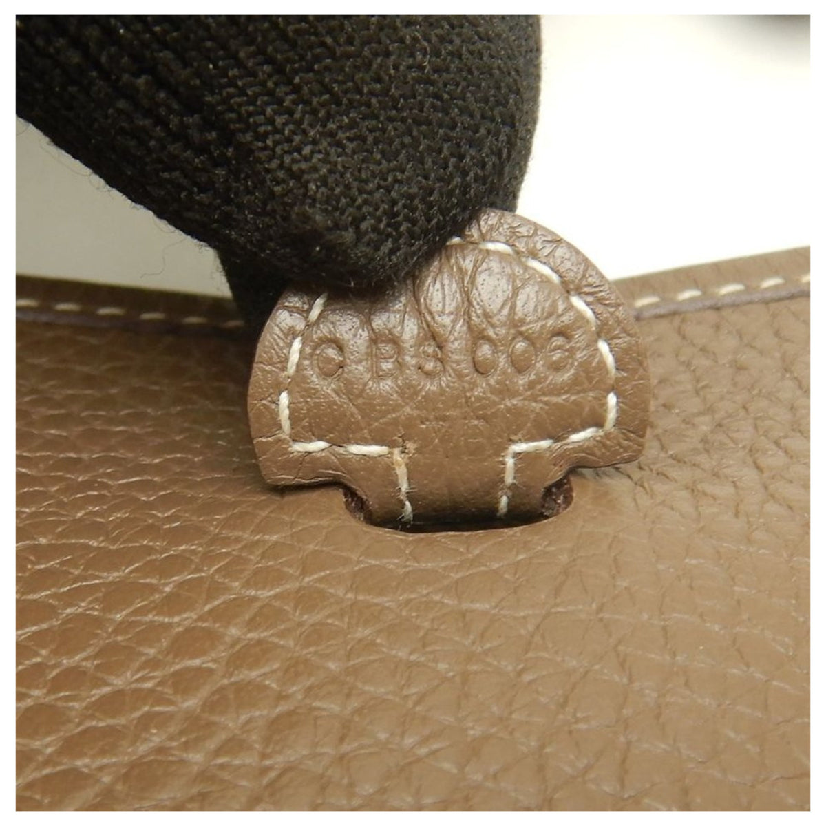 Hermes Etoupe Gray Taurillon Clemence Leather Shoulder Bag (Pre-Owned)