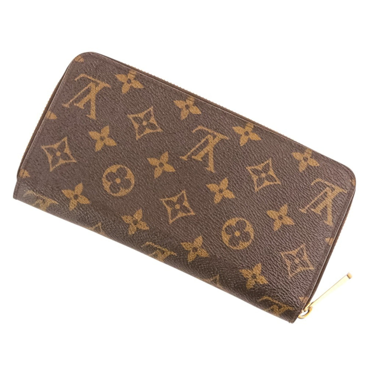 Louis Vuitton Monogram Brown Fuchsia Pink Monogram Long Wallet (Bi-Fold) (Pre-Owned)